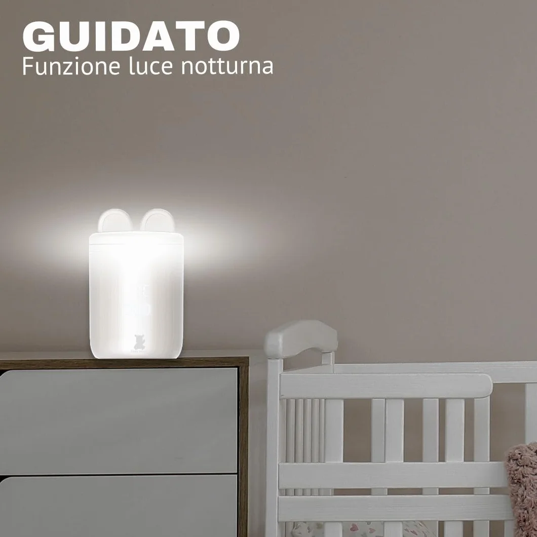 Hello Hippo - Scaldabiberon compatto e portatile: USB-C ricaricabile, anti-perdita, compatibile con Philips Avent, MAM, NUK | 4 temperature regolabili | Riscaldamento rapido ed efficiente