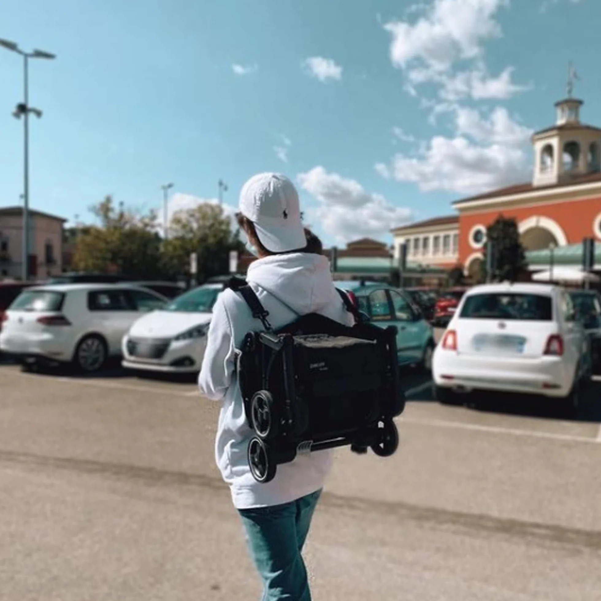 PassegginoPiuma0+ Kit Accessori Aggiuntivi per Trasformare il Passeggino Leggero Piuma 0+ di Zanclem dalla versione Standard nelle versioni Deluxe o Platinum (Grigio, Platinum)