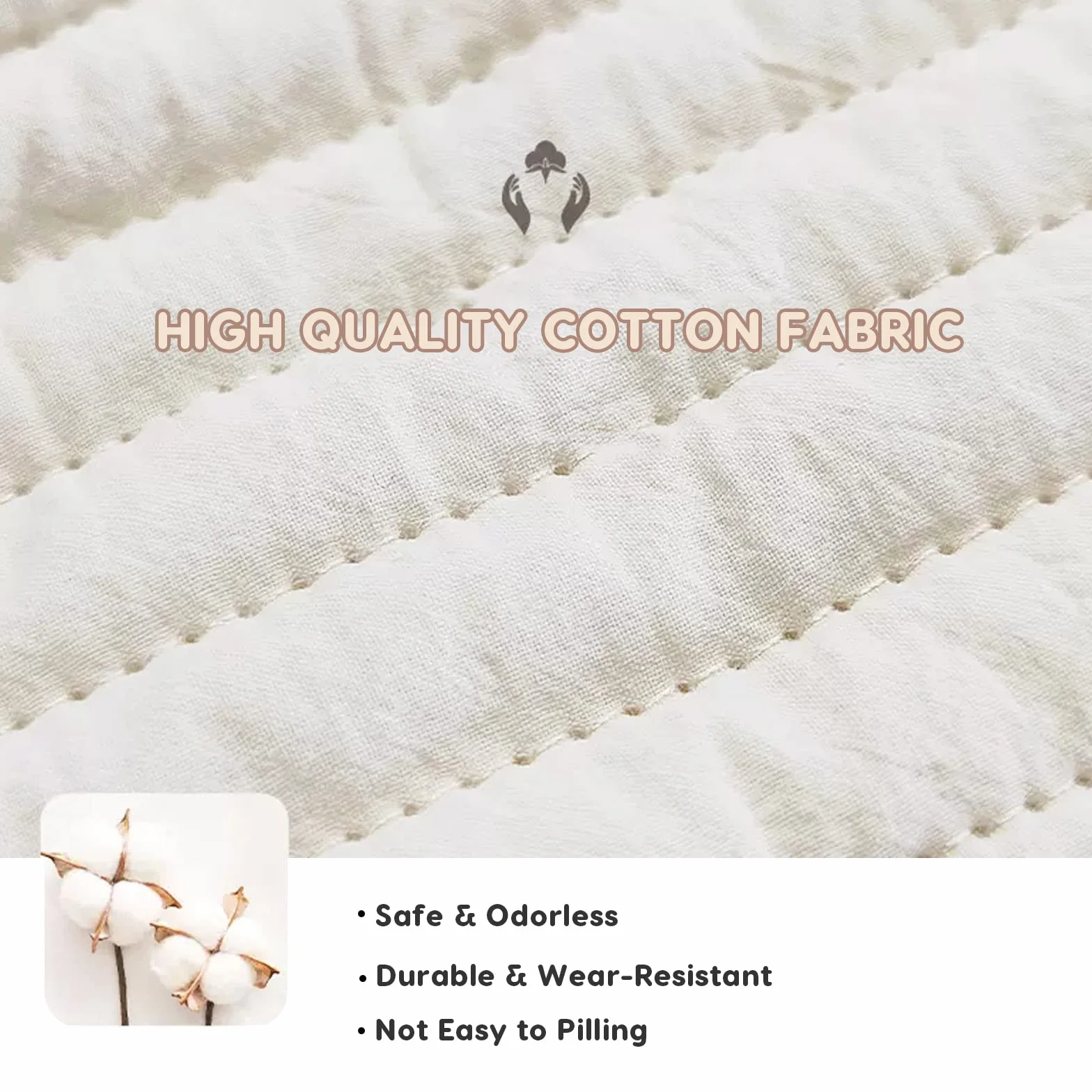 SONARIN Ricamo Fasciatoio per Neonato, Durevole Grande Capacità Cotone Borsa Cambio Mamma Leggera Portatile per Pannolini da Viaggio con Ganci per Passeggino (Orso)