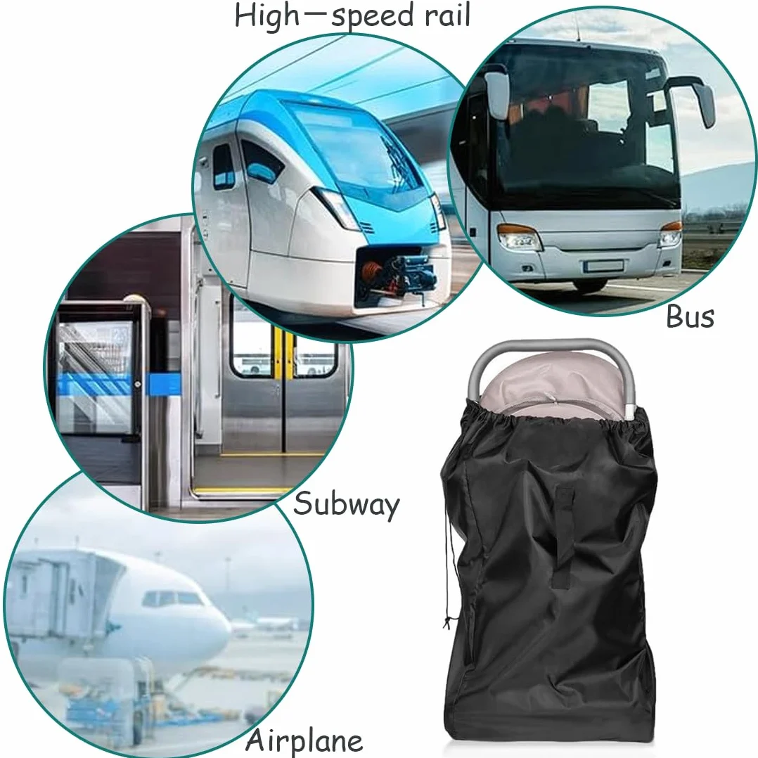 Borse Passeggino, Borsa da Viaggio Trasporto Passeggino, Copripasseggino Universale Sacca Porta Passeggino per Aereo Gate Check e Stoccaggio