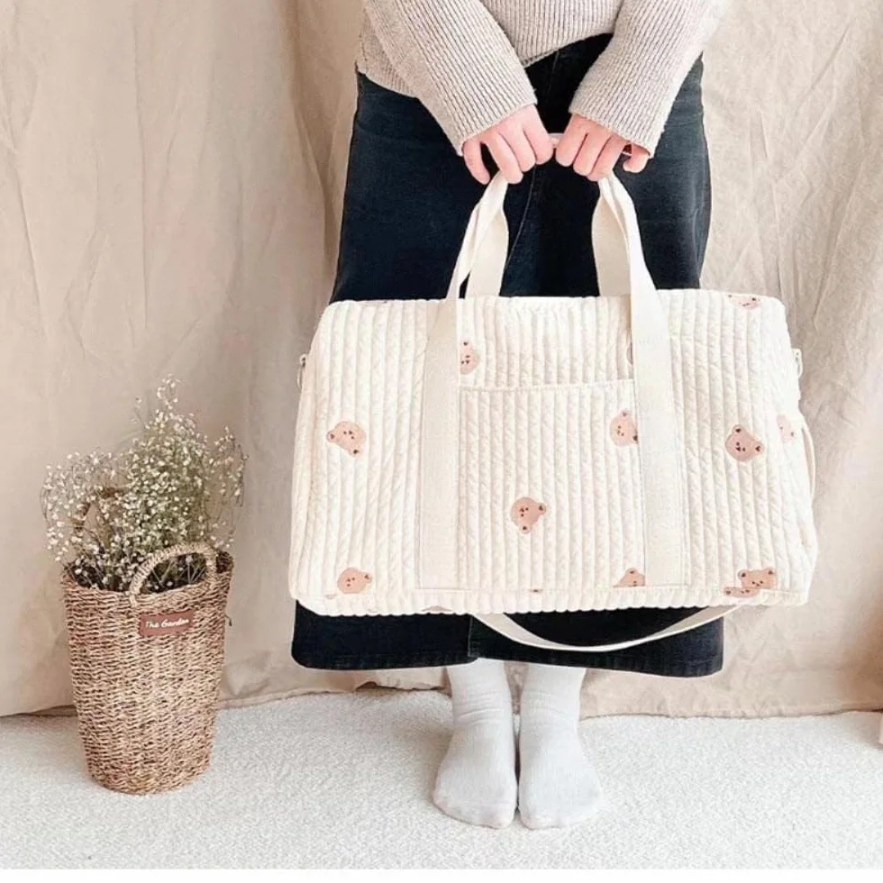 Borsa maternità per neonati Pannolino materno Mamma Borsa trapuntata maternità Packs Toilette Bagaglio Borsa Mamma Viaggio Tote