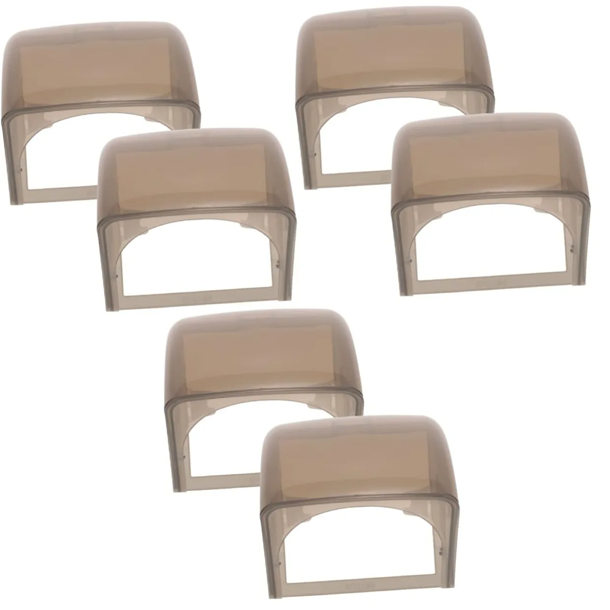 Mipcase 6pezzi Copriprese Esterne Impermeabili Protezione Per Outlet Facile Usare Resistente Per Domestici e Commerciali Colore
