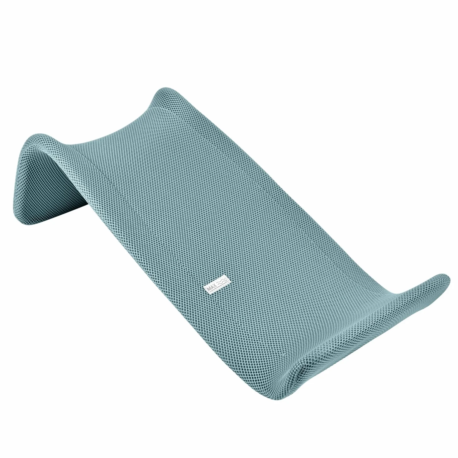 BÉABA Sdraietta da Bagno Neonato Ergonomica – Primo Utilizzo, Antiscivolo, Tessuto Mesh ad Asciugatura Rapida, Facile da Lavare, Comfort e Sicurezza – Blu Baltico