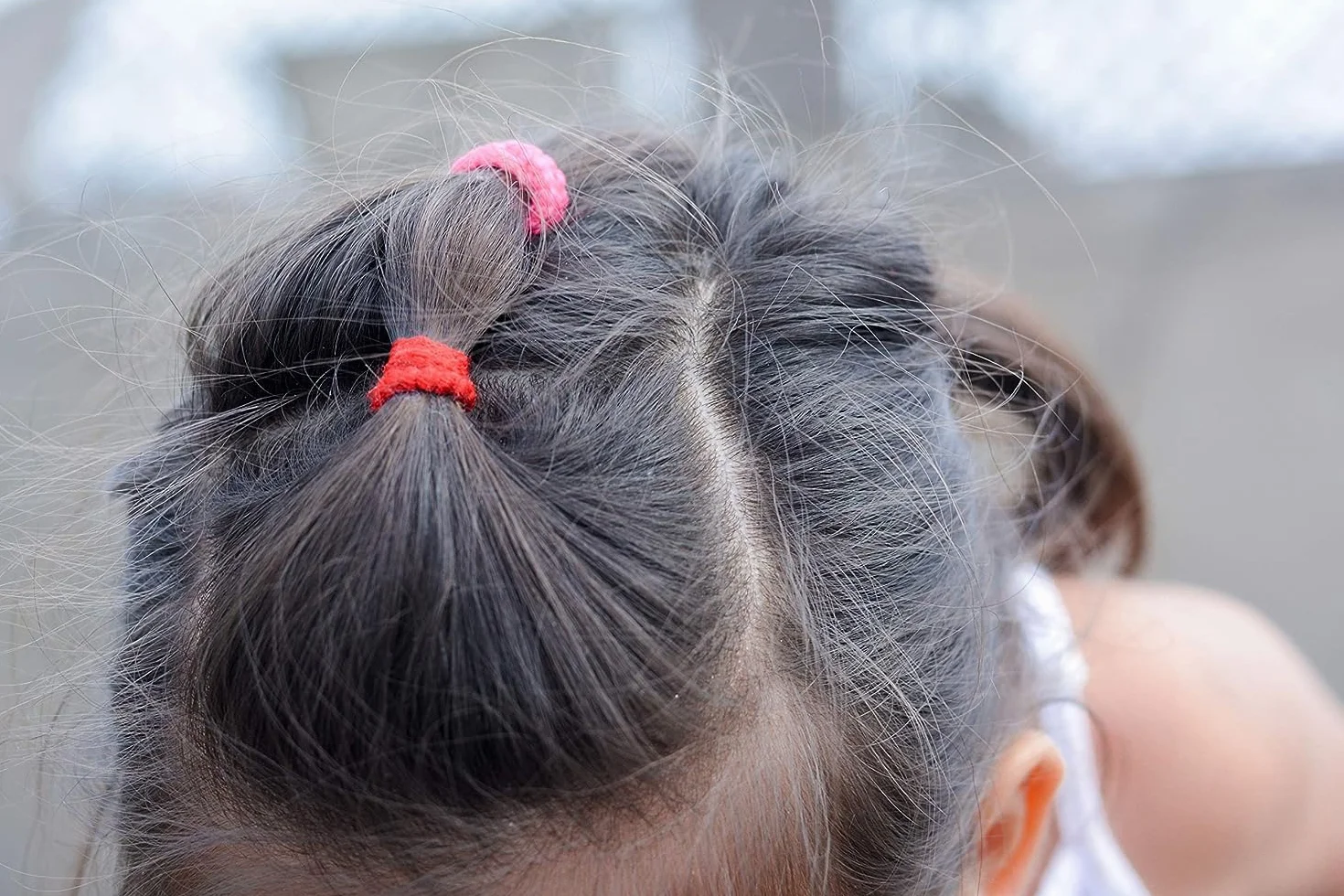 Red Ember 100 mini elastici per capelli, per capelli sottili, sottili o lisci, confezione da coda di cavallo, elastici per capelli per neonati e bambini, diametro 2,5 cm