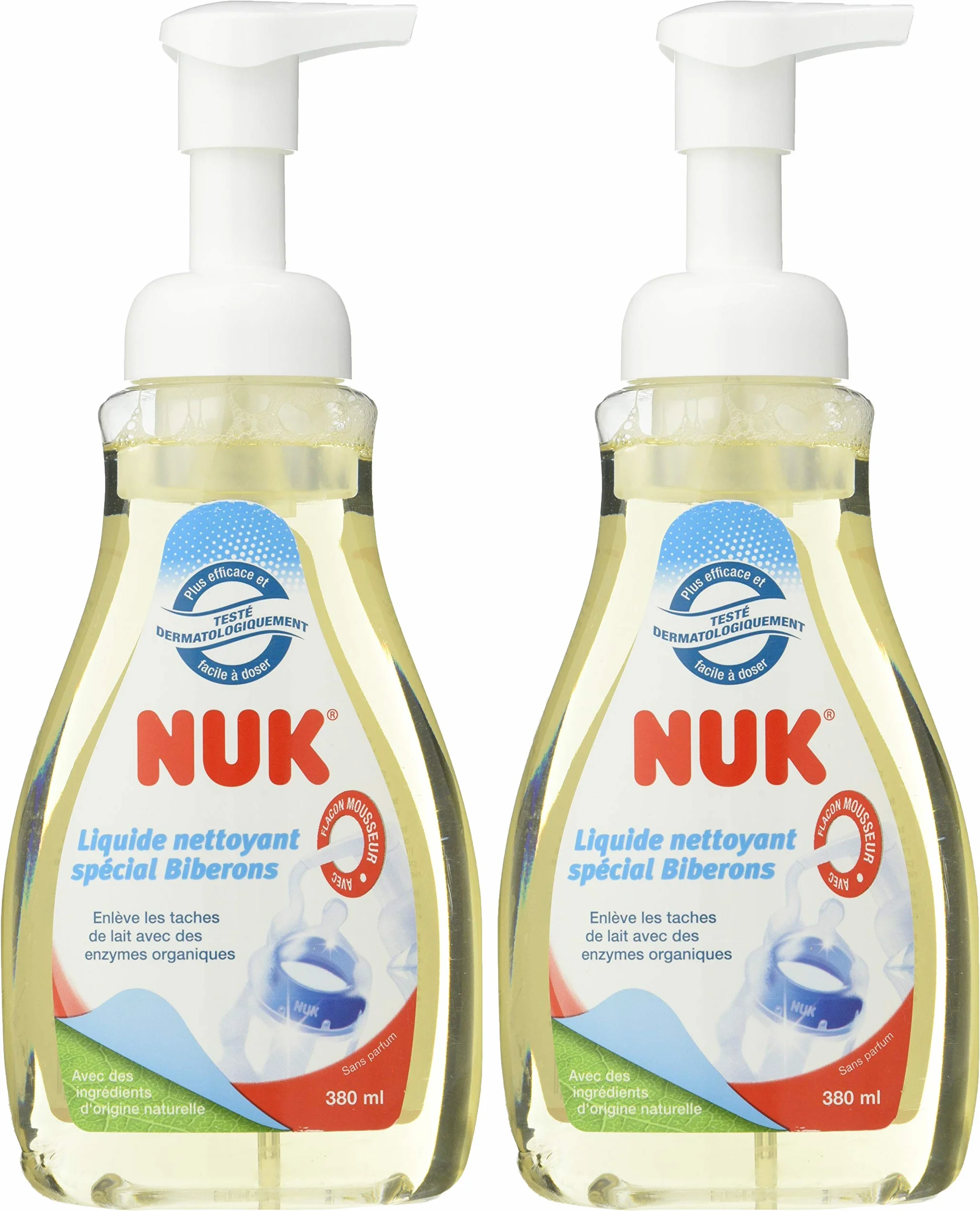 Nuk - Liquido per stoviglie per biberon e accessori, 380 ml (Confezione da 2)