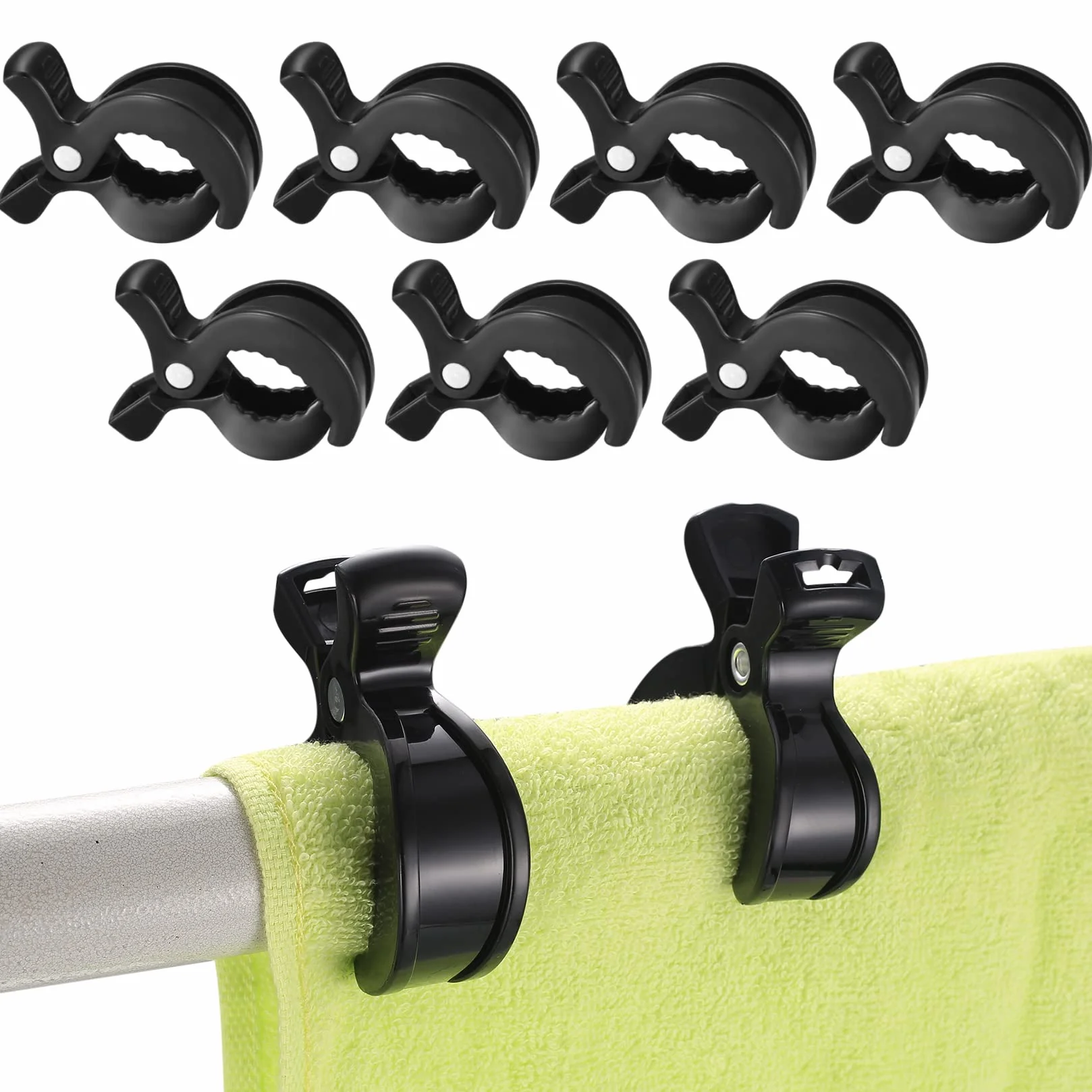 9 Pezzi Clips per Passeggino, Mollette per Passeggino Universali, Fermagli Clip per Morsetto Passeggino, Clip per Coprisedili per Auto, Ganci per Passeggino Clips, Morsetto per Coperta
