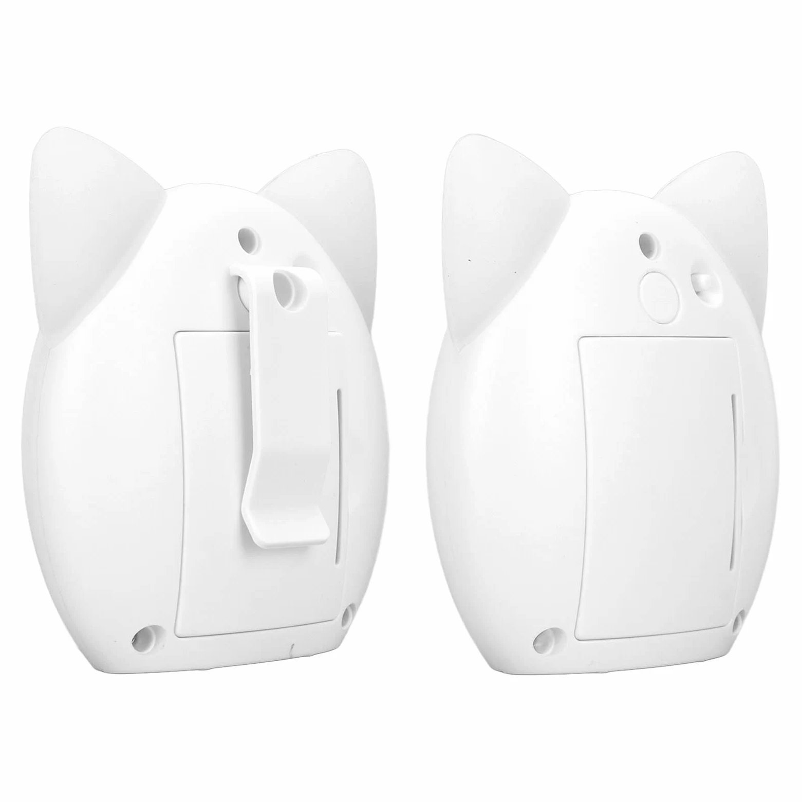 Baby Monitor Audio Digitale Wireless, Monitor Wireless Baby Voice Facile da Trasportare Trasmissione con Crittografia Digitale a Voce Chiara Bellissimo Modello con Luce Notturna per la Casa (Bianco)