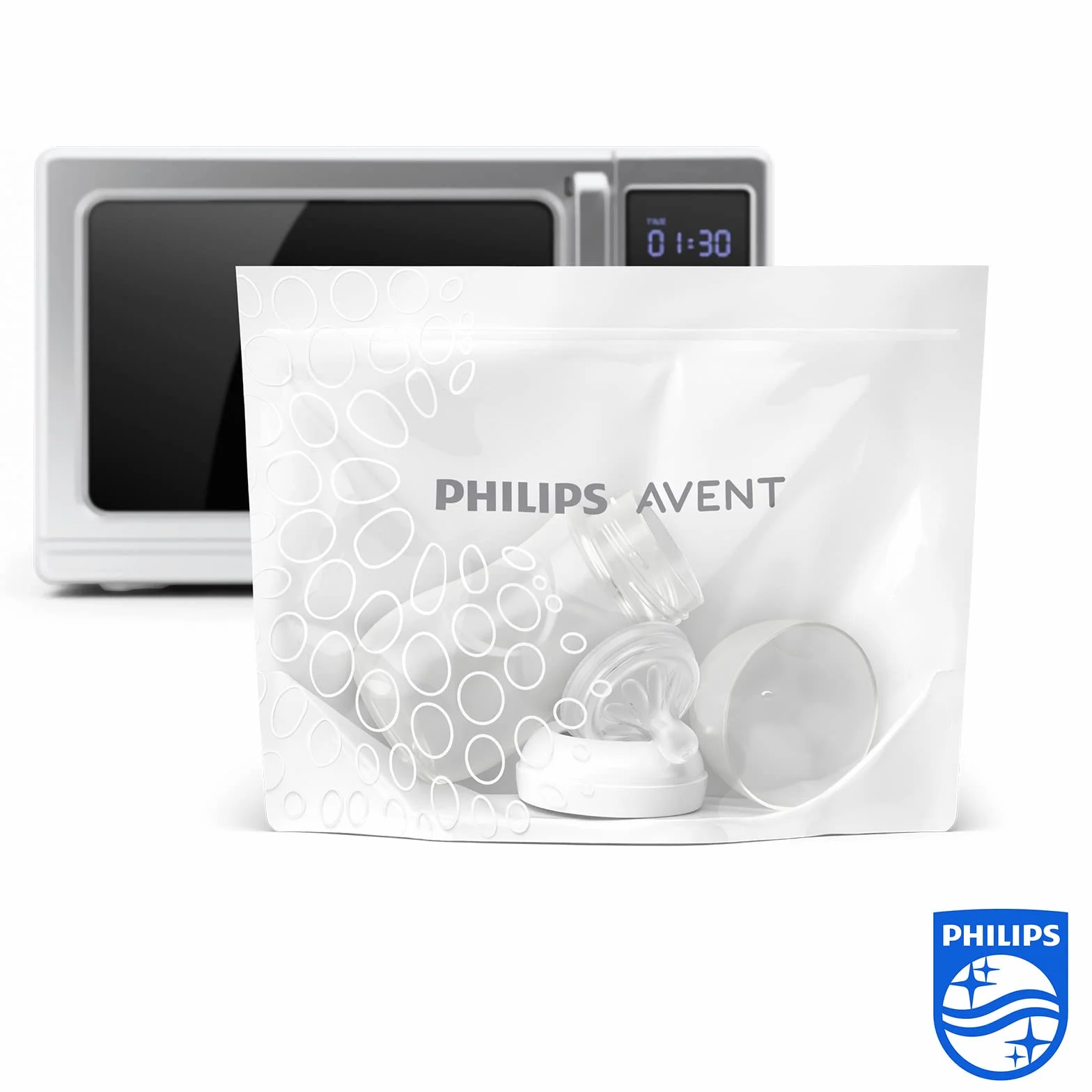 Philips Avent SCF297/05 Buste per Sterilizzazione a Vapore nel Forno a Microonde