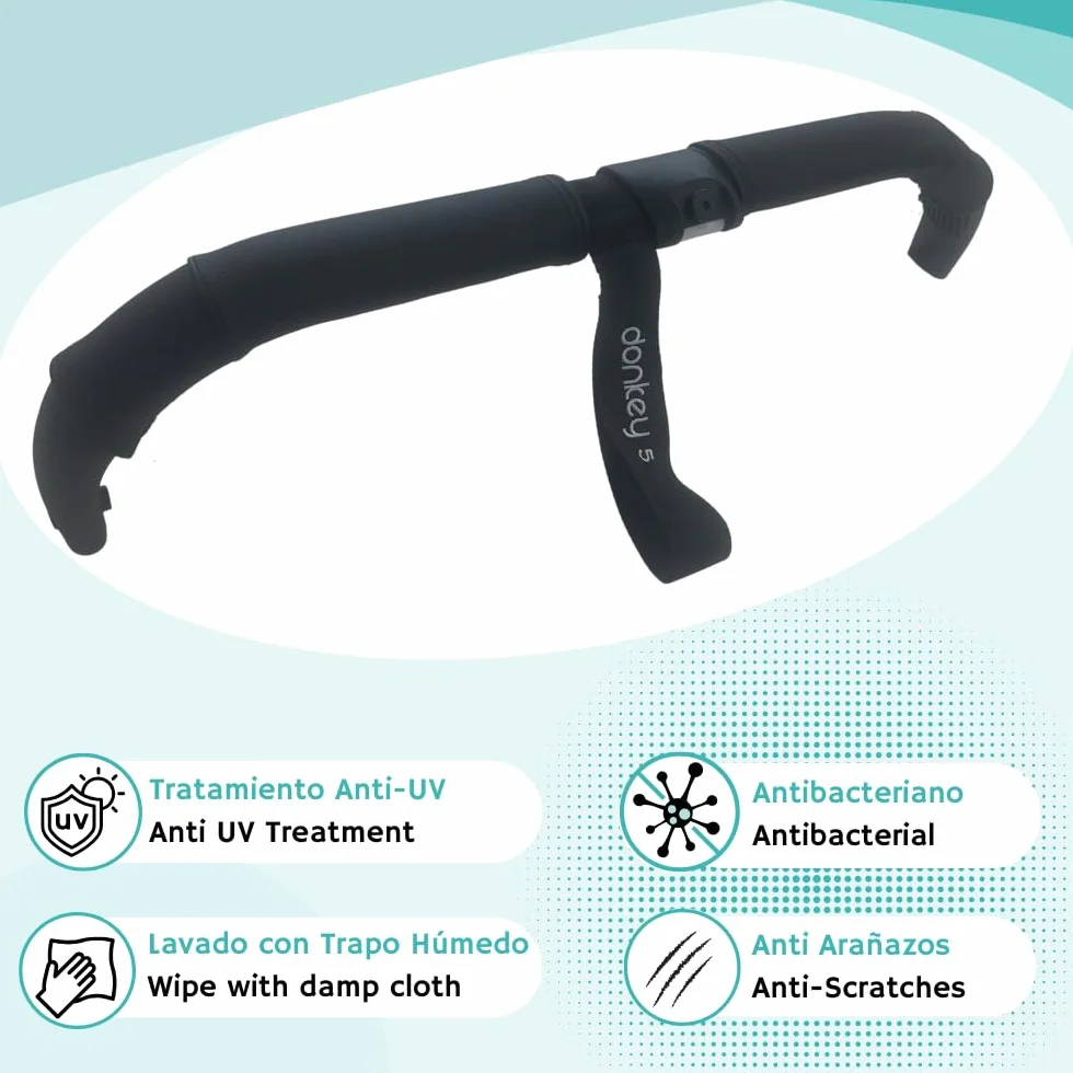 PROTEC TIF | Coperture per manubrio in similpelle compatibili con Bugaboo Donkey 3 e 5 (si adatta alle coperture originali)