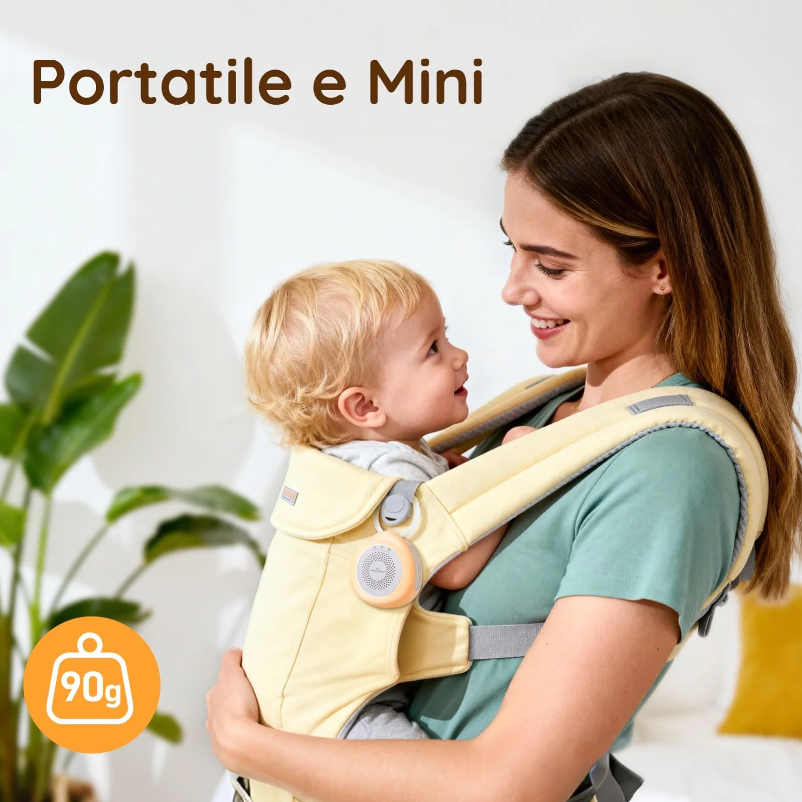Easy@Home Macchina per Rumori Bianchi Portatile con 30 Suoni Rilassanti, Timer Automatico e Luce Notturna | Ideale per Neonati e Adulti, Generatore di Rumore Bianco per Dormire e Rilassarsi