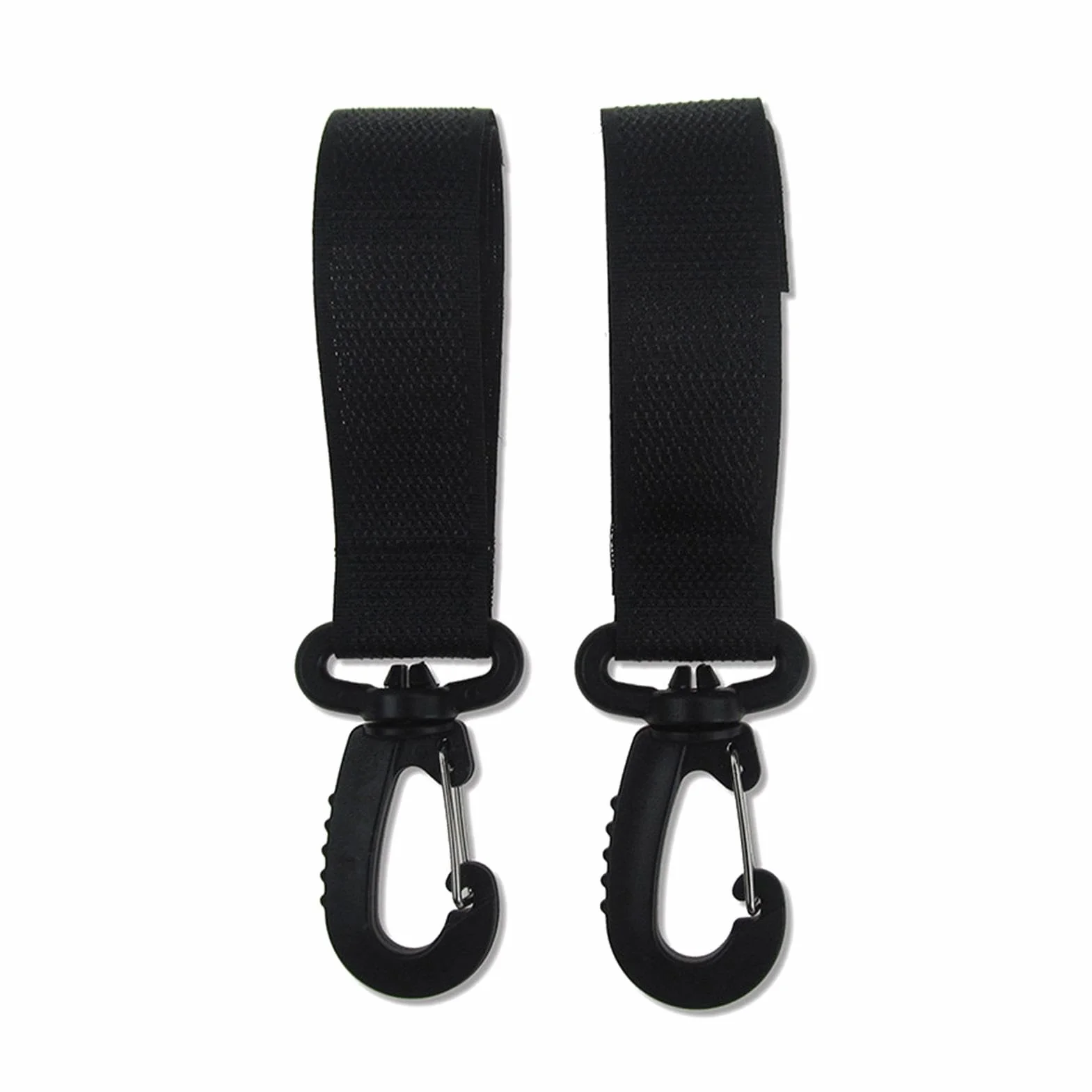 Gancio per passeggino – Moschettone per passeggino, ganci rotanti per borsa del passeggino | Moschettoni a clip girevoli a 360 gradi, 2 moschettoni per le mani, grande gancio per borsa della spesa