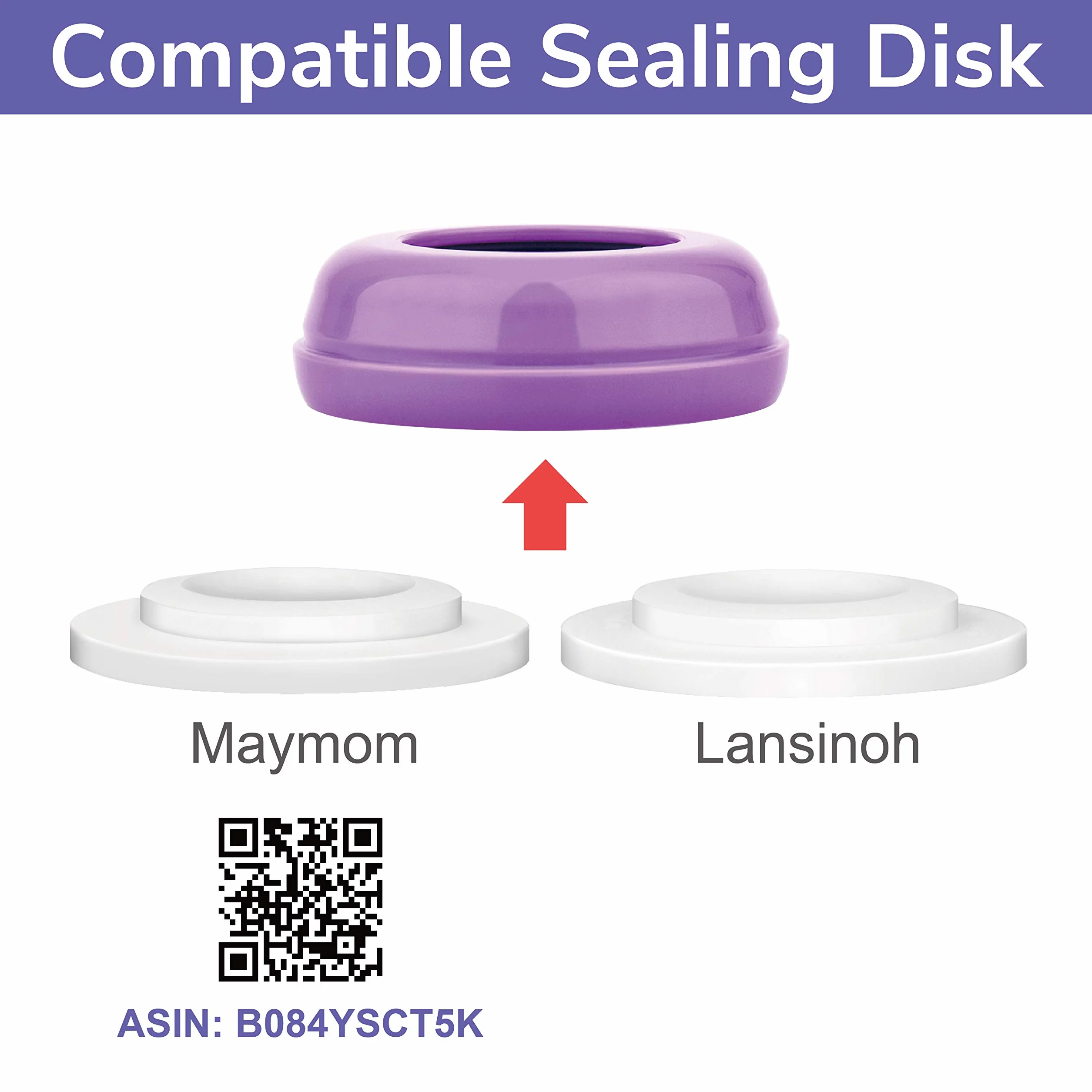 Maymom Tappi per Biberon Compatibili con Biberon per Allattamento Lansinoh Momma, Compatibili con Tiralatte Lansinoh Signature Pro, Smartpump e Manuale (6 pezzi)