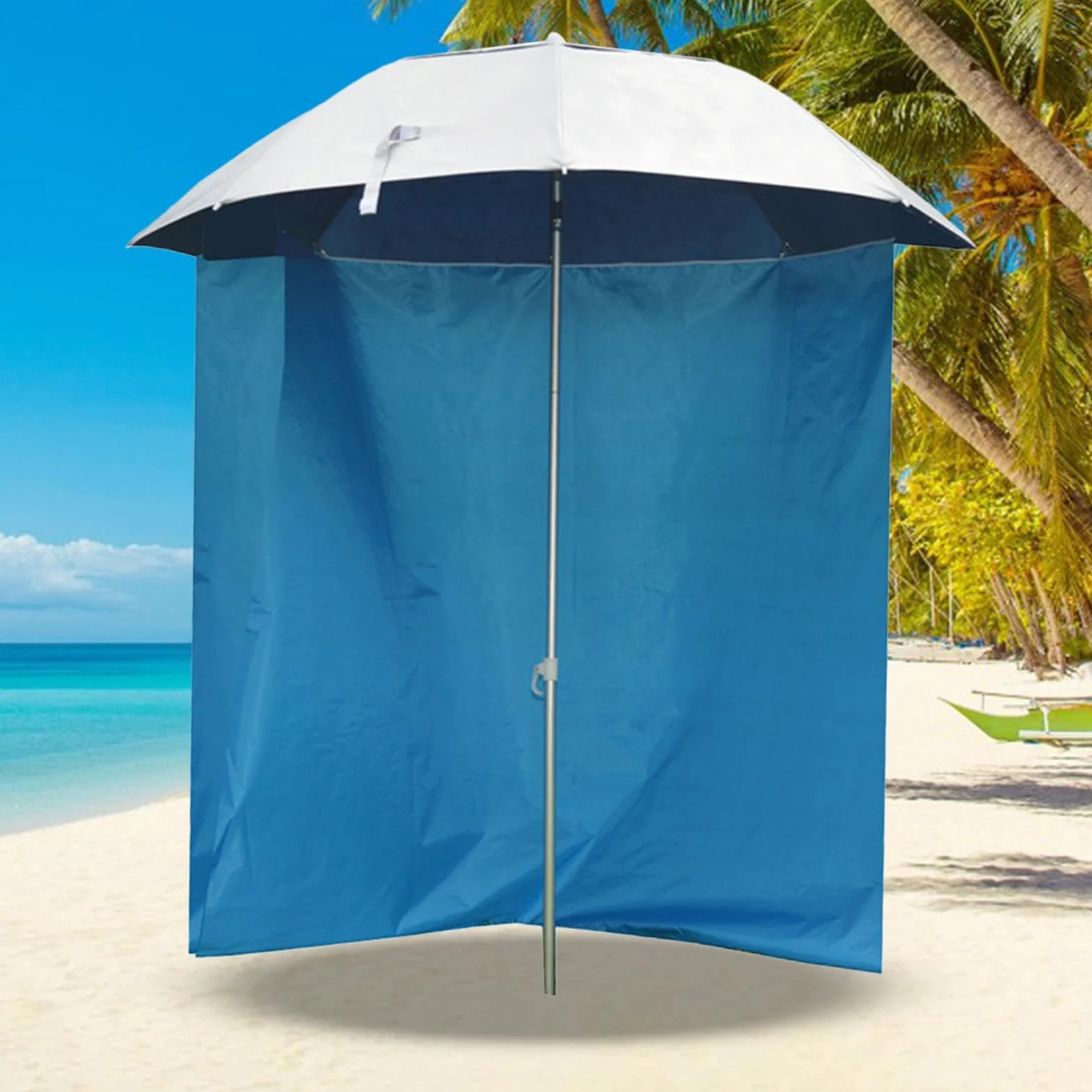 Panno per ombrellone da spiaggia, Panno per ombrellone portatile | Tenda da esterno con ombrellone - Design a mezza circonferenza, tessuto impermeabile per protezione dal sole e dalla pioggia