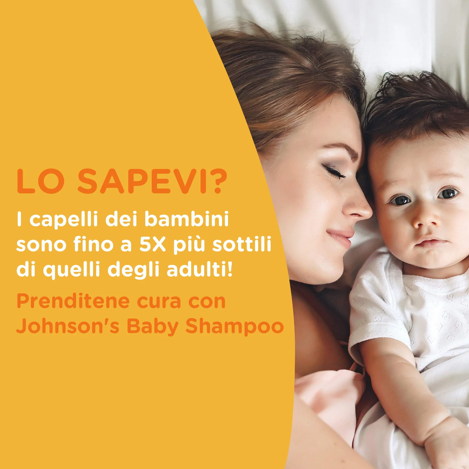 Johnson's Baby Shampoo bambini delicato e ipoallergenico, Shampoo neonati con formula Non Più Lacrime, Adatto per capelli delicati e senza sapone, alcol e coloranti, 750 ml