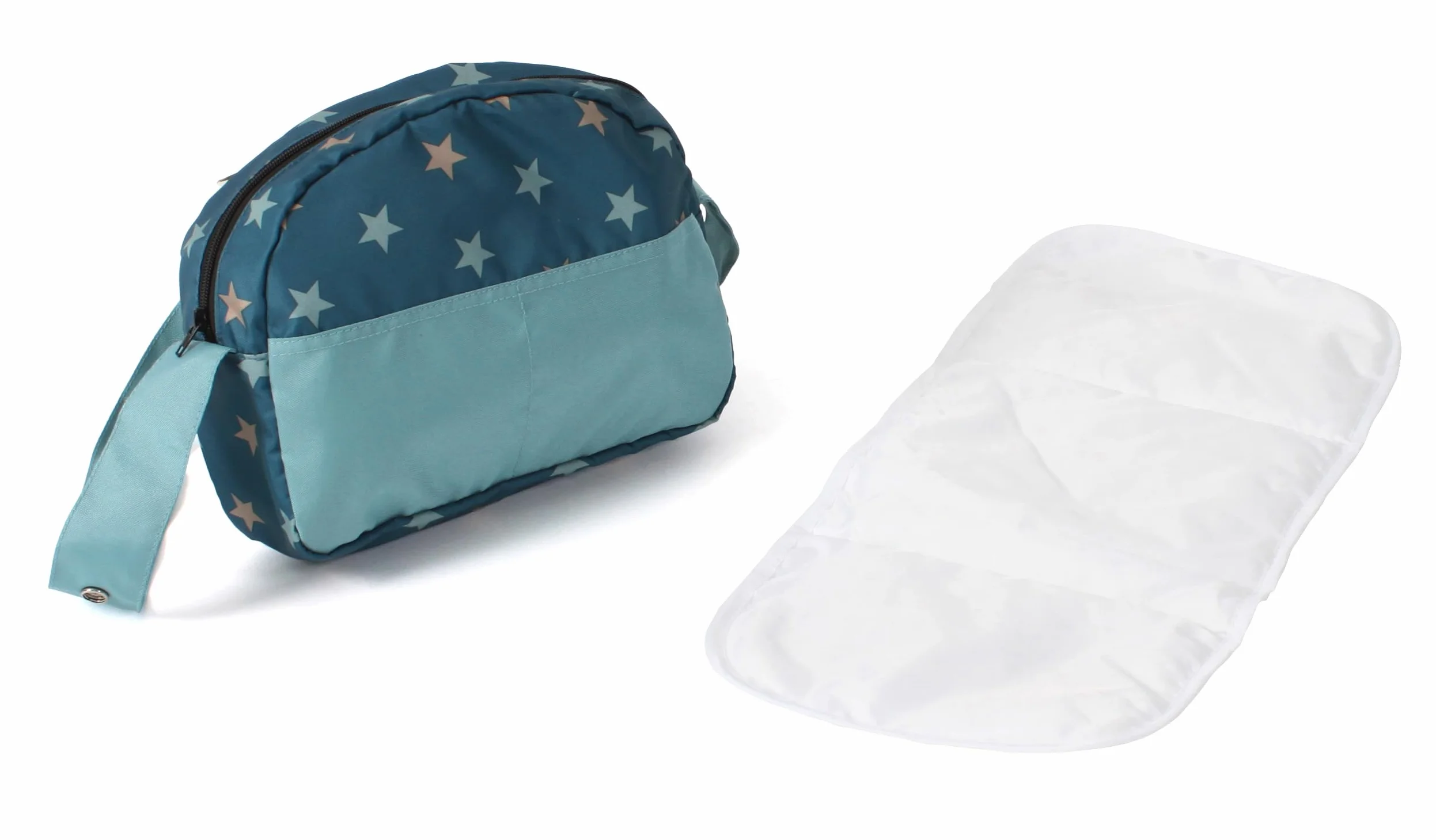Bayer Chic 2000 - Borsa fasciatoio per Bambole, Borsa fasciatoio per Bambole, Accessori per Bambole, Borsa per Bambole, Stelline, Turchese