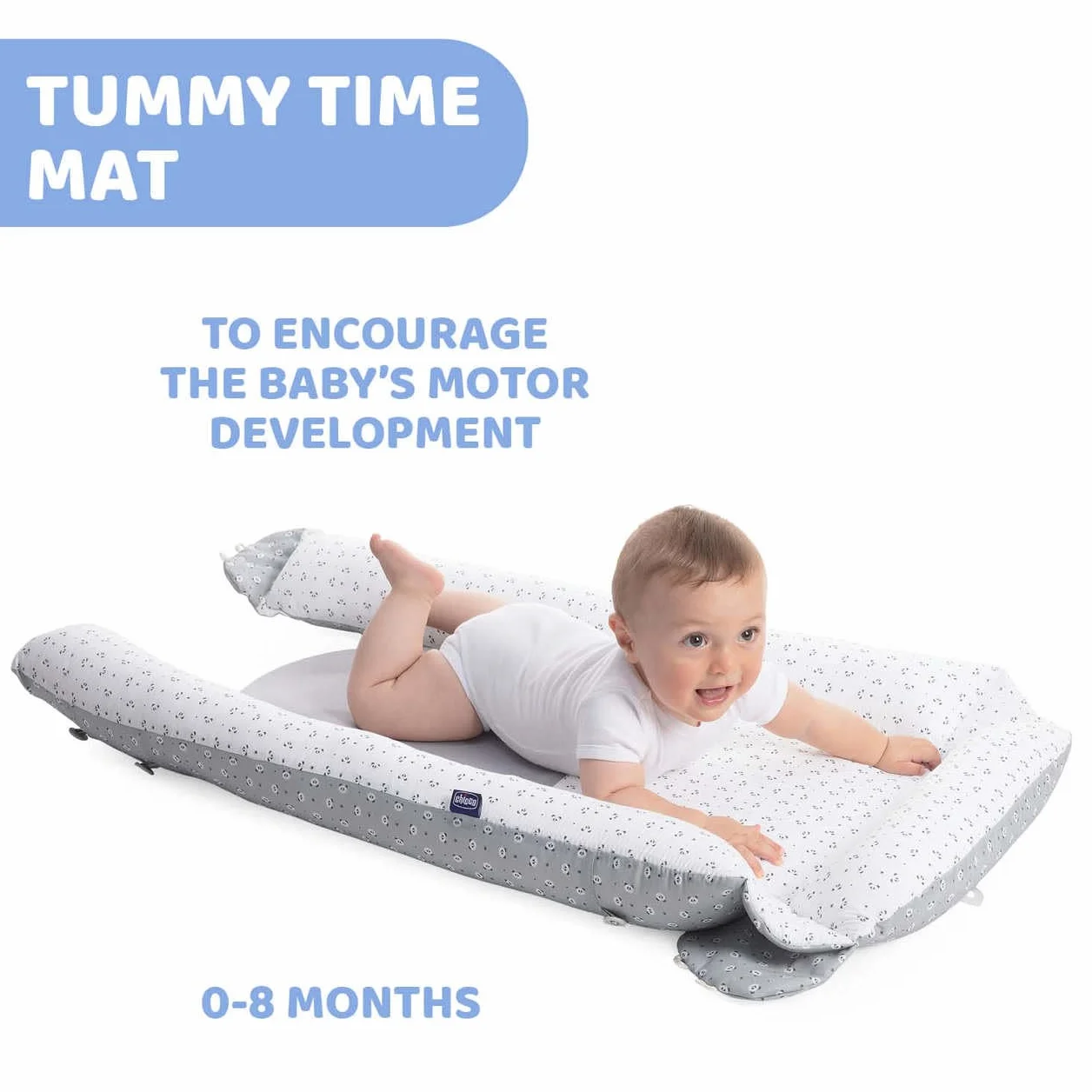 Chicco Mummy Pod, Riduttore Culla e Lettino, Impermeabile e Traspirante, con Speciale Rete 3D e Inserto anti-pipì, Regolabile, con 3 Lunghezze, Lavabile a Mano, Riduttore Neonato, Grigio, Foxy