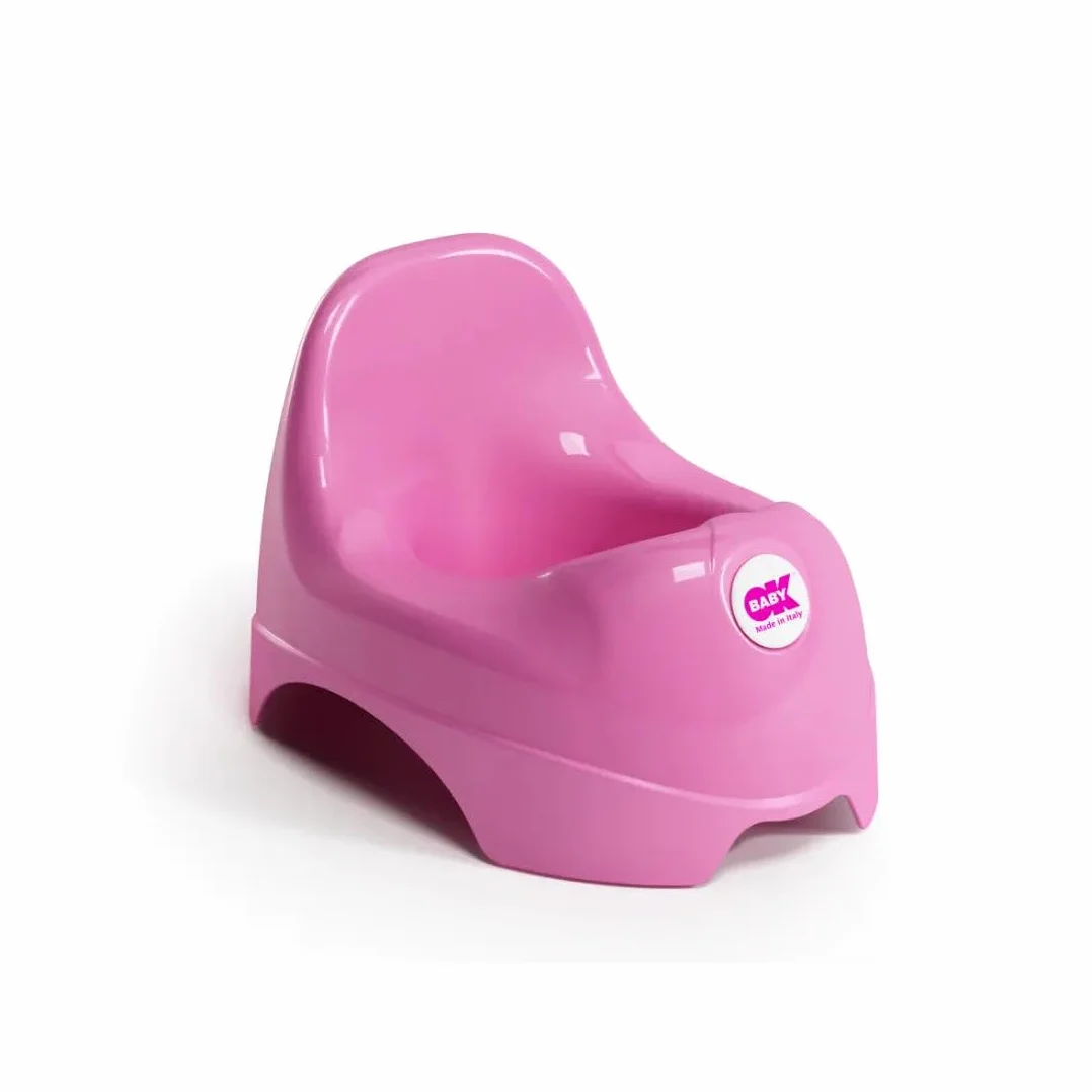 OKBABY Relax - Vasino per Bambini con Seduta Ergonomica e Schienale Rialzato - Rosa