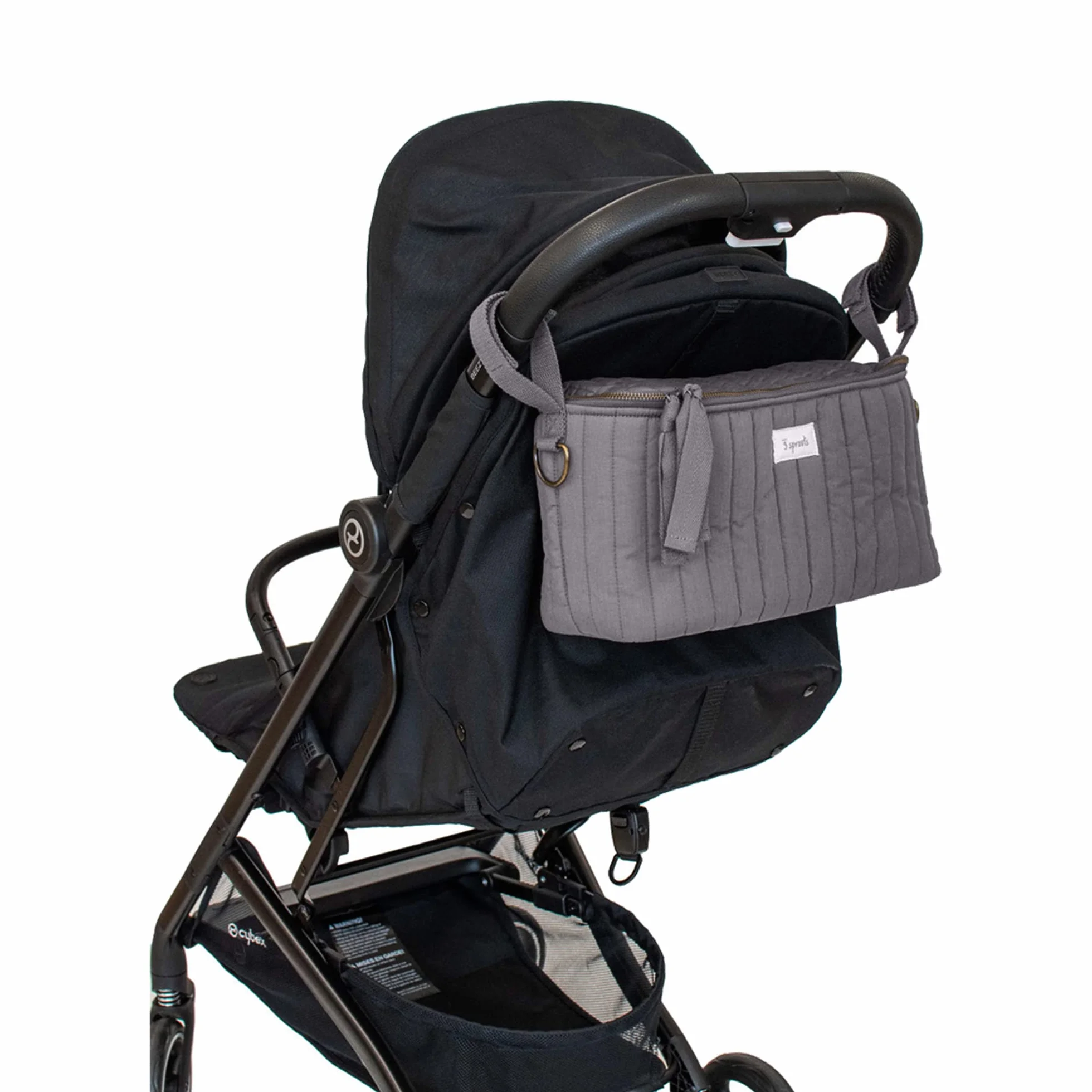 3 Sprouts - Borsa Passeggino Universale - Organizer per Passeggino, Borsa Carrozzina Neonato - Leggera e Versatile, Ideale per Neonati e Bambini - Grigio