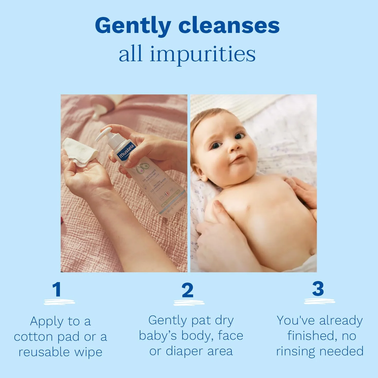 Mustela No Rinse Cleansing Water 500 Ml