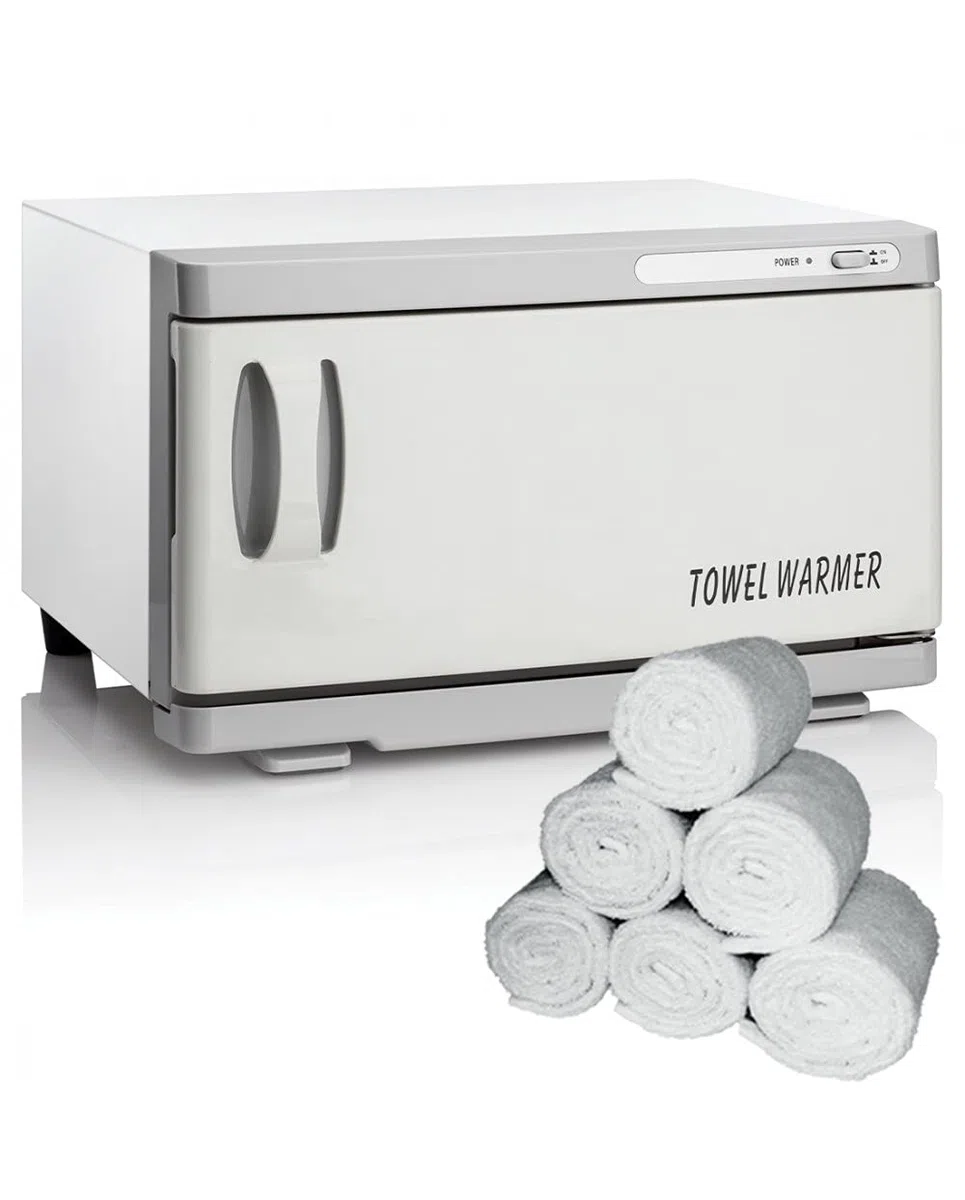 Xanitalia Scaldasalviette Elettrico con 6 Salviette in spugna per Estetista e Barbiere (370.008+370.017)