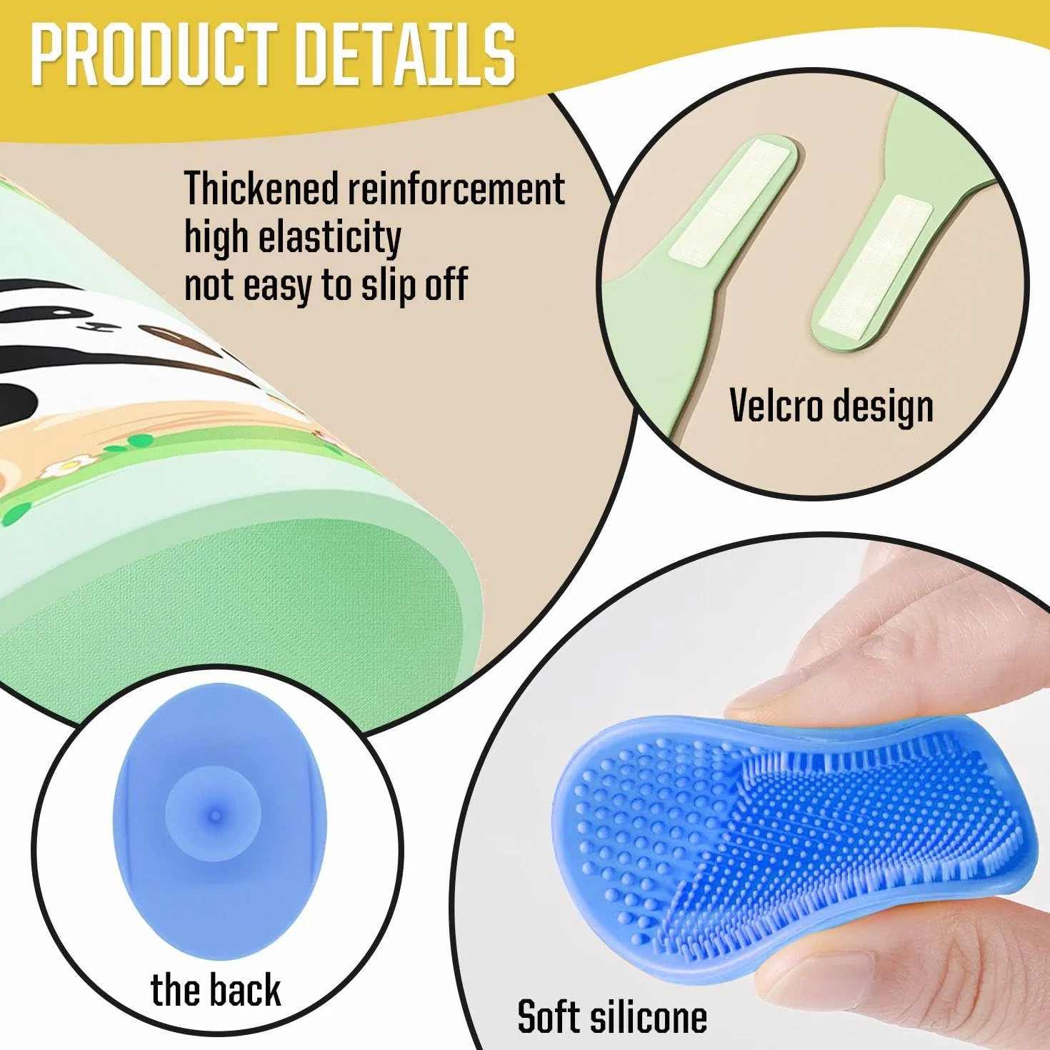 2 Pezzi Tappi Per La Doccia, 2 Pezzi Di Massaggio, Cartoni Gravi, Protezione Degli Occhi, Protezione Dell'Orecchio, Doccia Per Bambini E Lavaggio Per Capelli Impermeabili.
