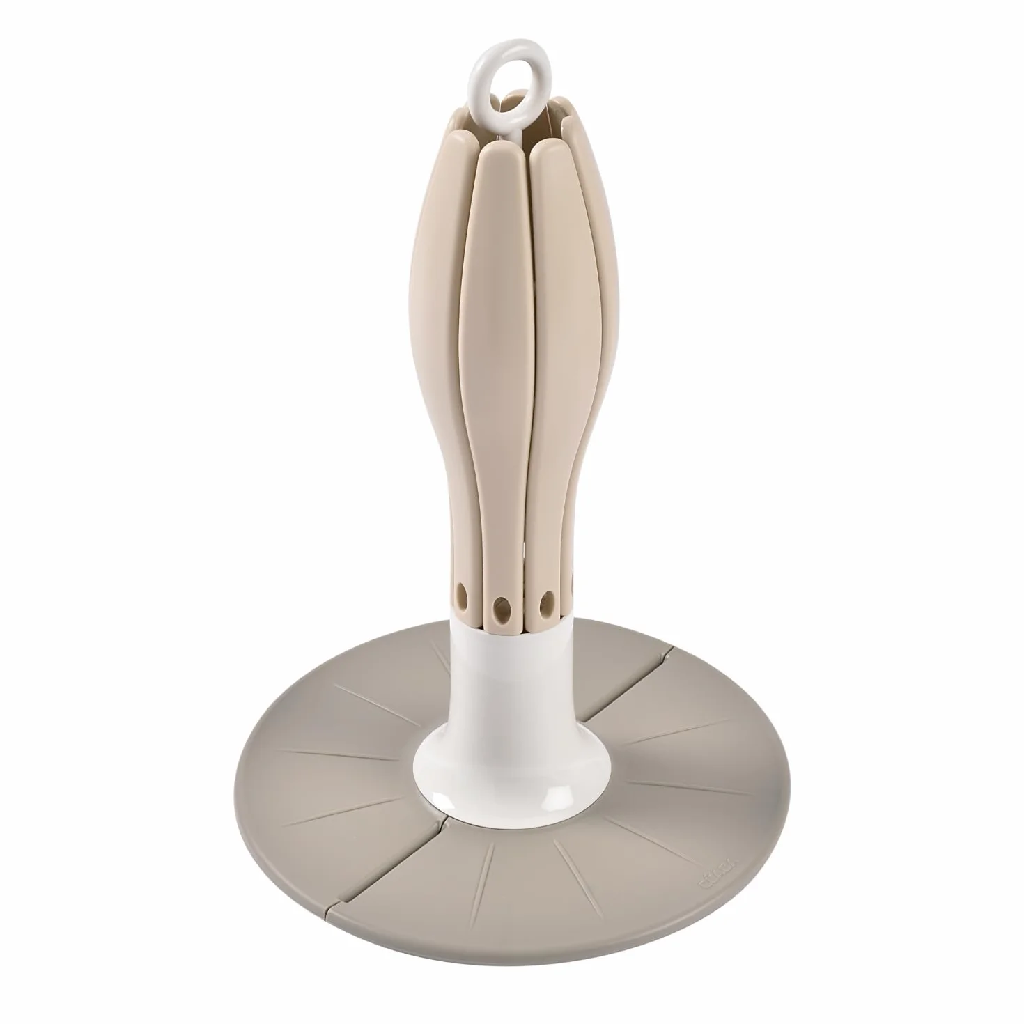 BÉABA Asciuga Biberon Arbre Flower – Pieghevole, Capacità 8 Biberon e Accessori, Compatto e Nomade, Facile da Riporre, Ideale per Viaggi – Argilla