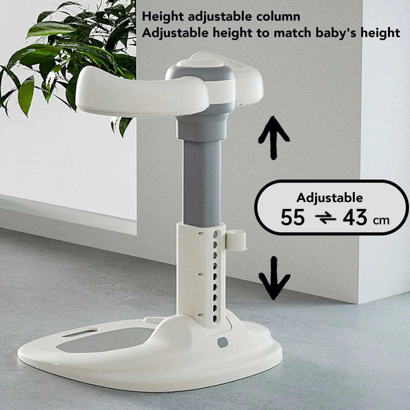 Supporto per Bagnetto Regolabile Supporto da Bagno per Bambini Regolabile con Materiale Sicuro, Piastra di Base Antiscivolo, Supporto per Doccia per il Bagno e il Cambio del