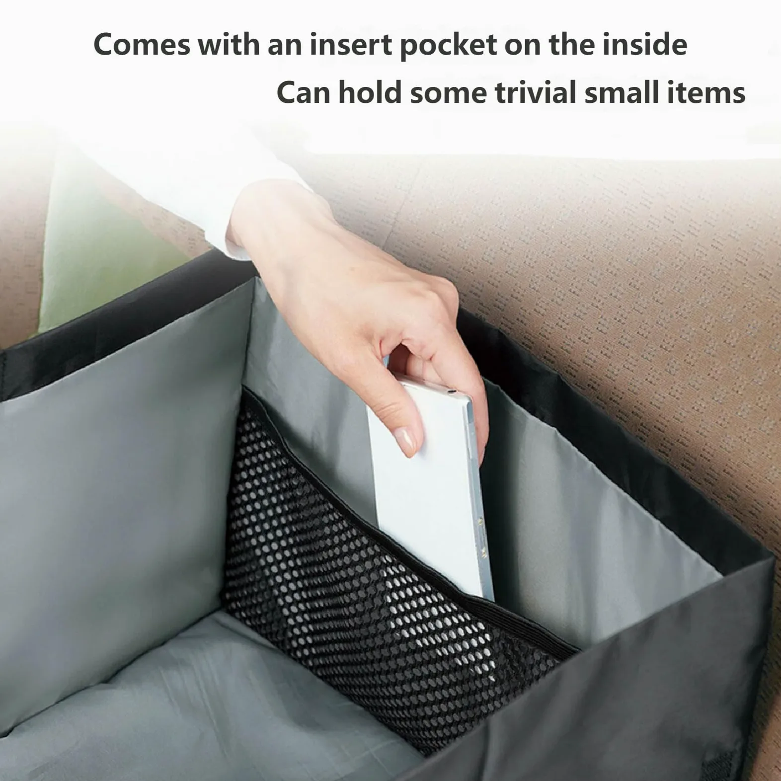 Scatola organizer multifunzione per auto, 30 l, pieghevole, per sedile posteriore o bagagliaio, organizer per auto da viaggio