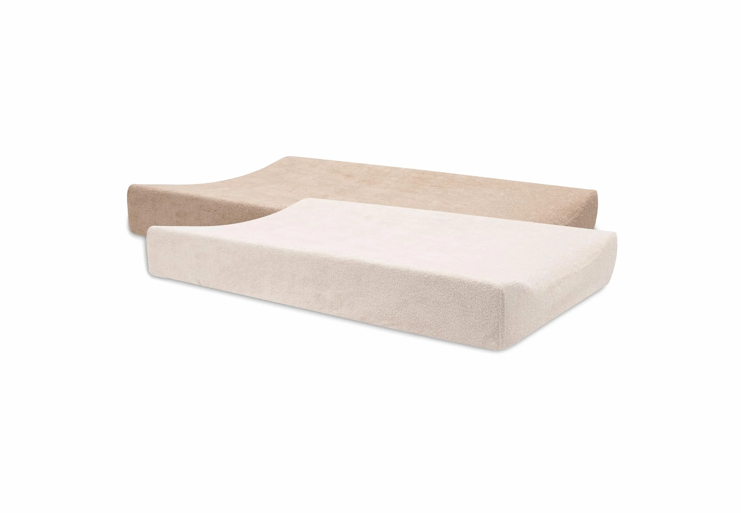 Jollein Coprifasciatoio in spugna – Rosa cipria/Rosa selvatica – Confezione da 2 – 50x70 cm – 85% cotone, 15% poliestere – Certificato OEKO-TEX – Coprifasciatoio