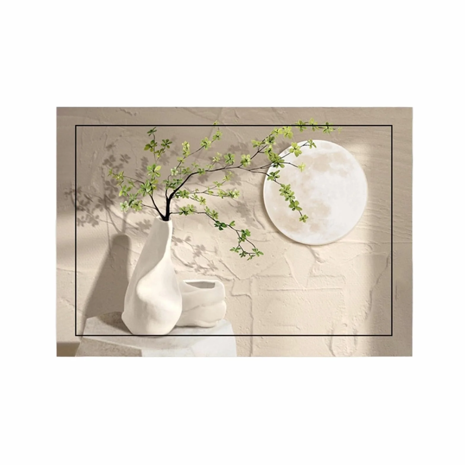 Stile Nordico Quadro Copri Quadro Elettrico Decorativo Adesivi Murali, Copri Contatore Elettrico Interno per Il Soffitto di Casa Copricontatore da Interno Arredo(30 * 20CM,G)