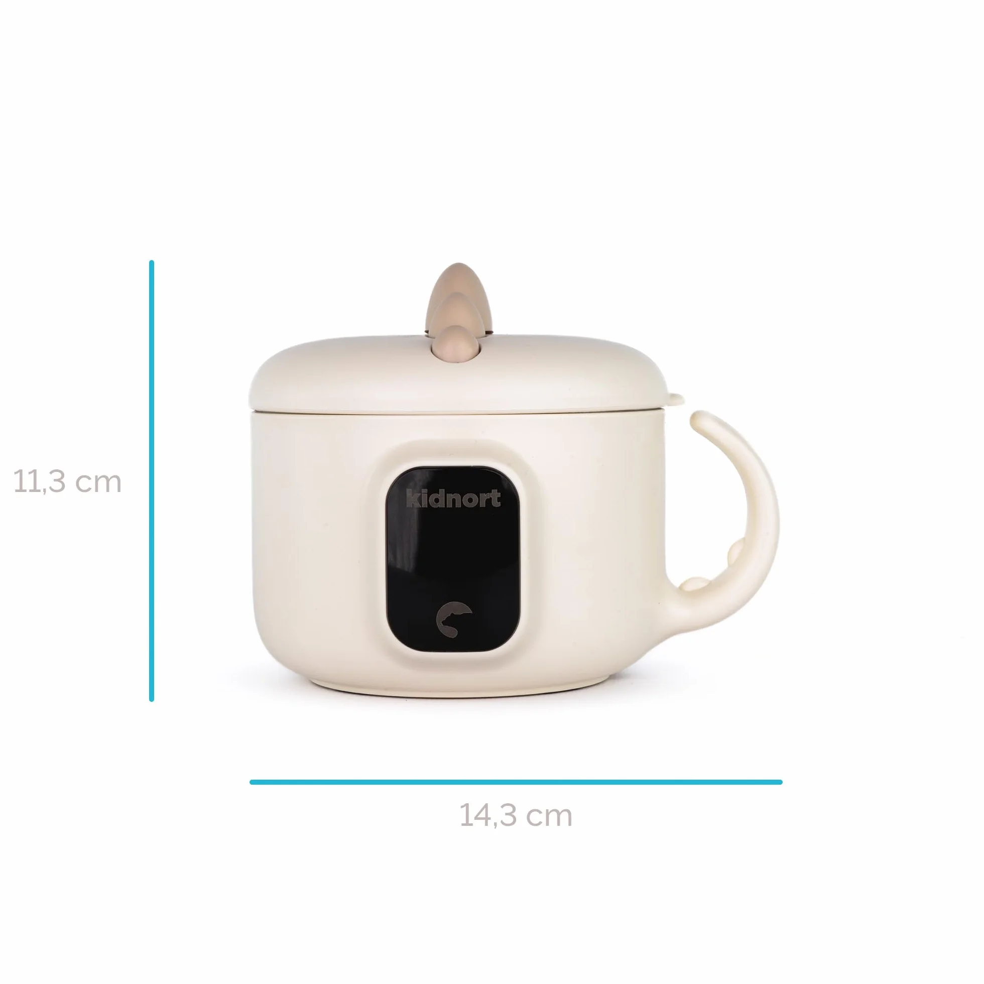 Vennlig - Scaldabagno portatile da 400 ml, impermeabile IPX7, batteria da 4500 mAh, inserto interno in acciaio inox, display a LED, mantiene caldo 40 °C e modalità disinfettante a 70 °C
