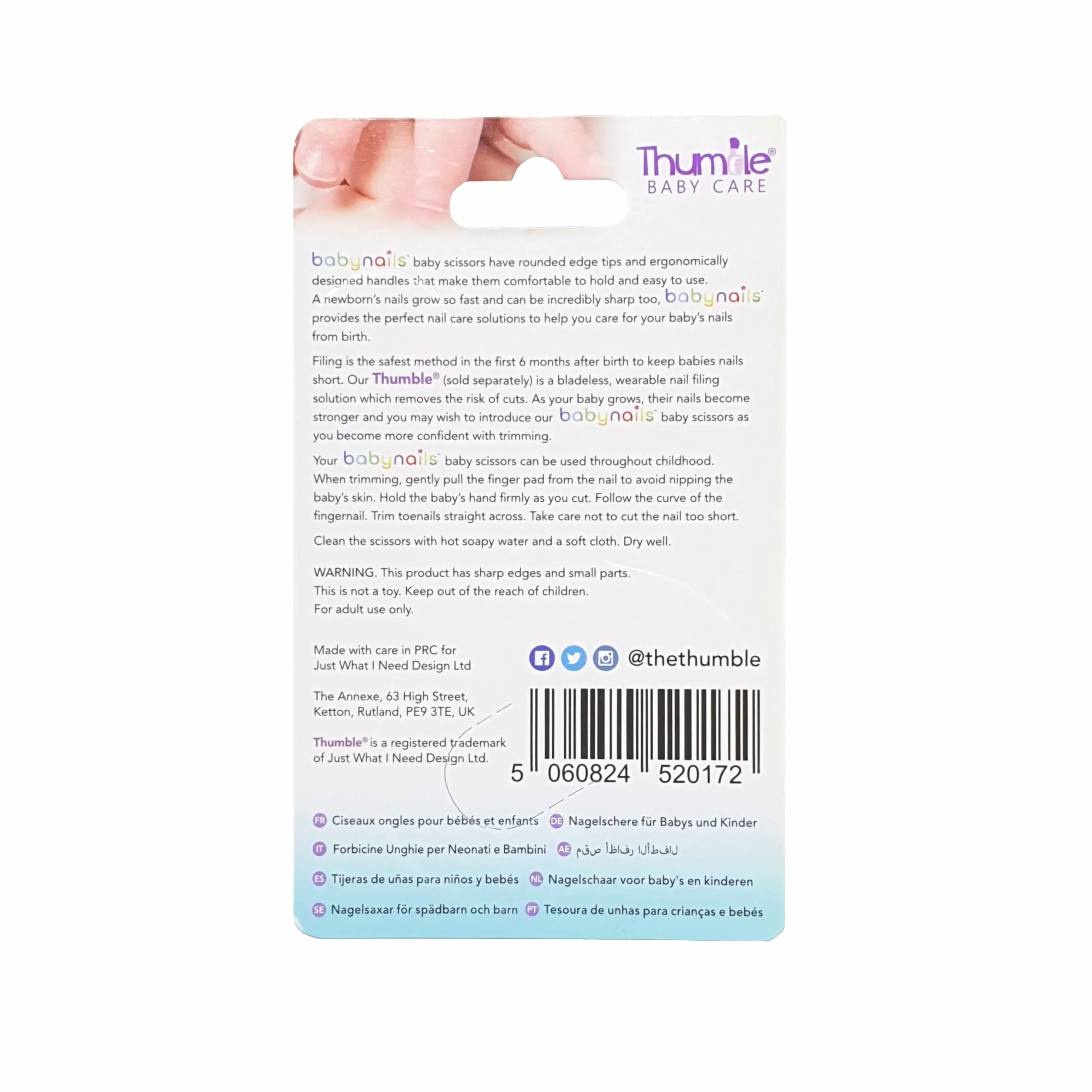 Forbicine per bambini Baby Nails™