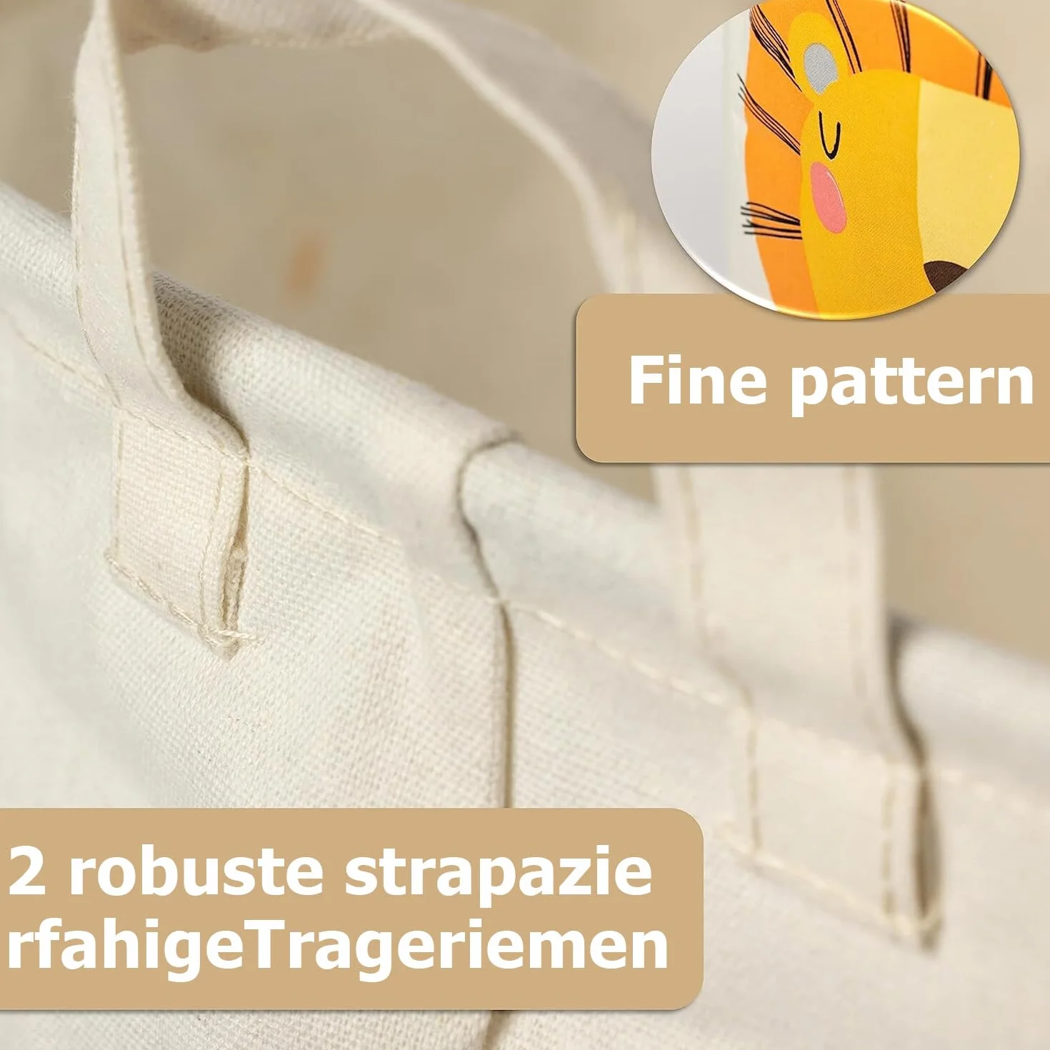 Cesto portabiancheria pieghevole da 60 l, cesto portabiancheria per bambini, con motivo leone, cesto portabiancheria, impermeabile, per vestiti per bambini, 40 cm di larghezza x 50 cm di altezza