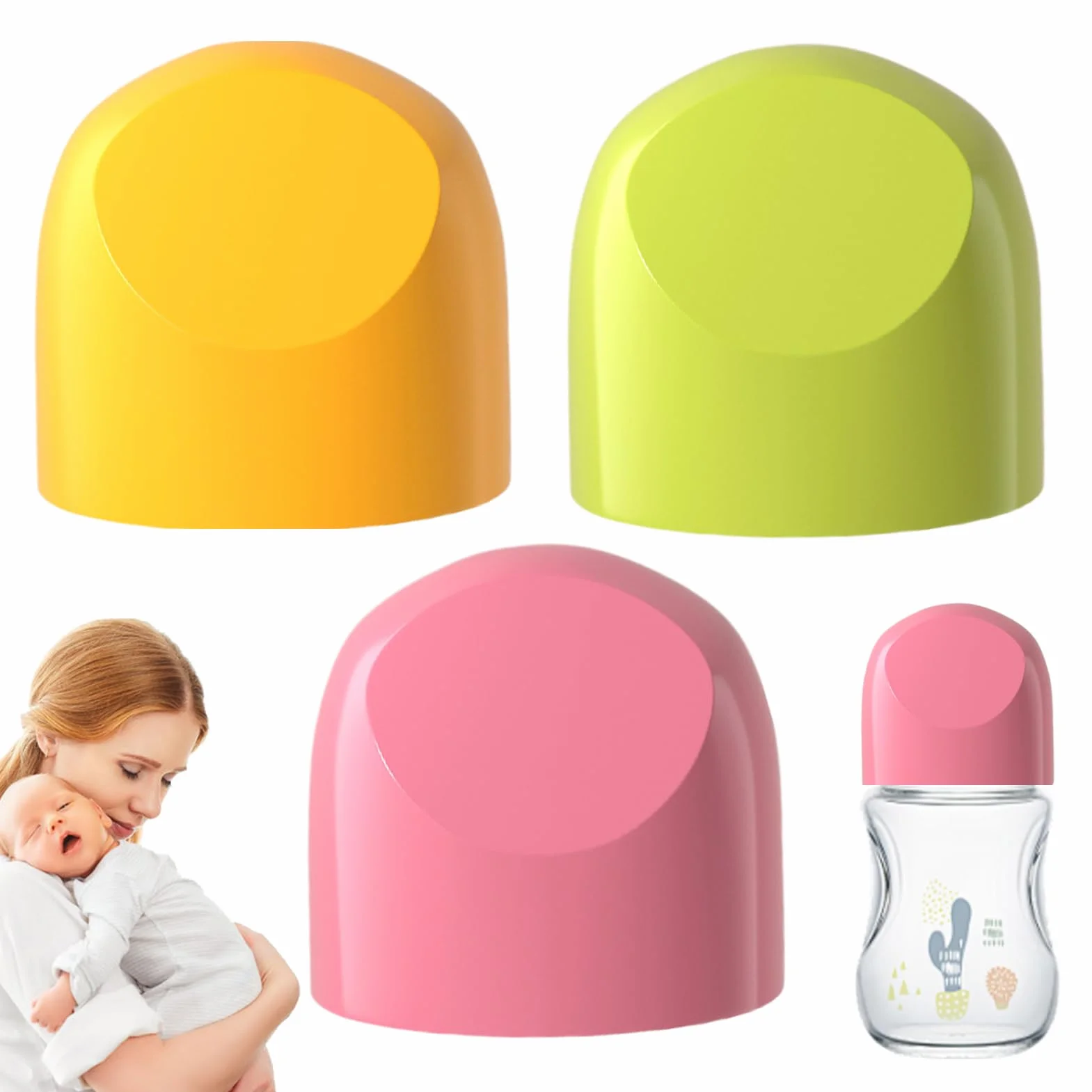 Tappo Per Biberon,Tappi Di Ricambio Per Biberon | Ricambi Accessori Alimentazione Pratici Genitori Viaggio Frigo Congelatore Succhi