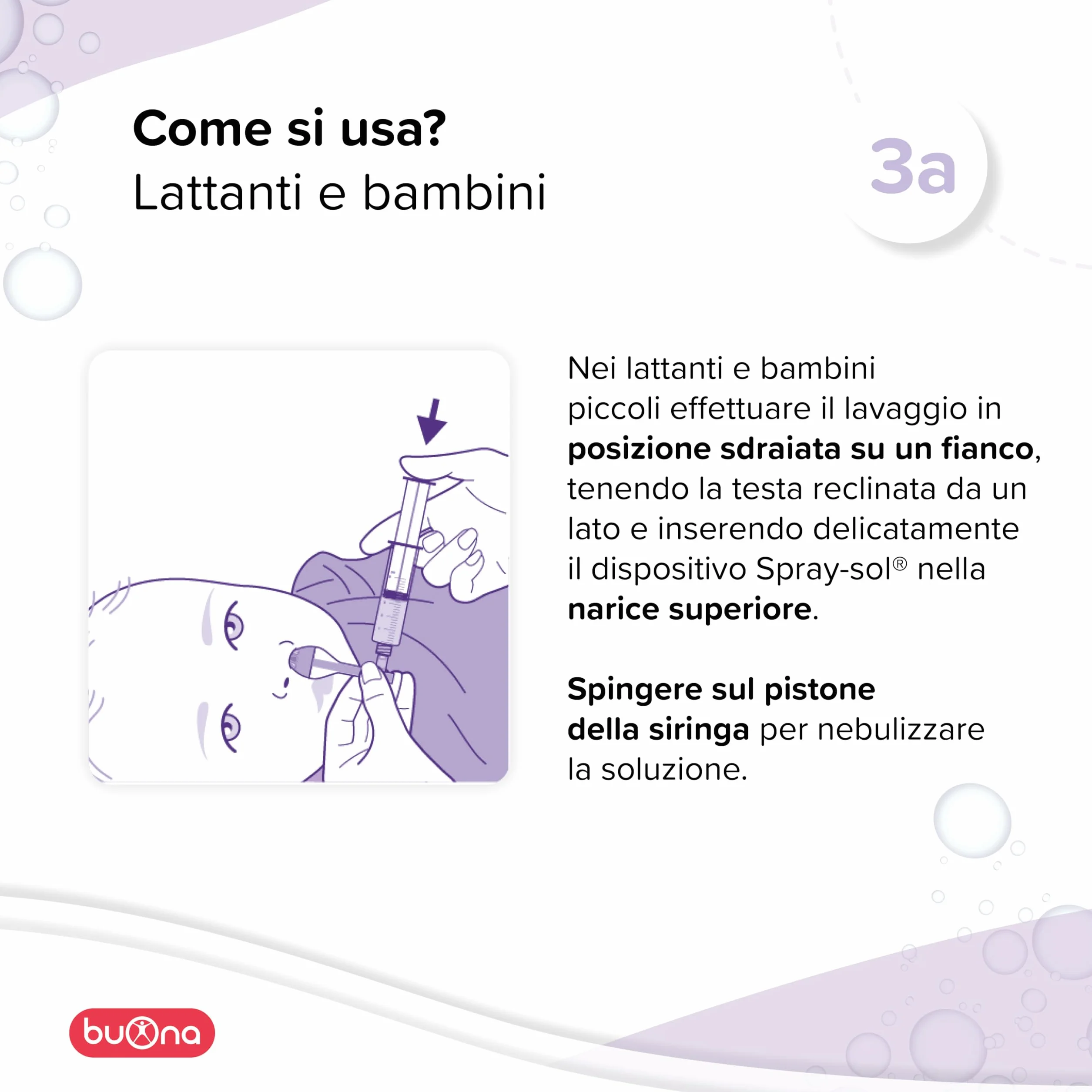Buona Spray Sol Dispositivo Medico per Lavaggi Nasali Bambini e Adulti Nebulizzatore per Lavaggi Neonato, a Partire dai 3 Mesi di Età, per Vie Respiratorie, Lavaggio Nasale Bambini