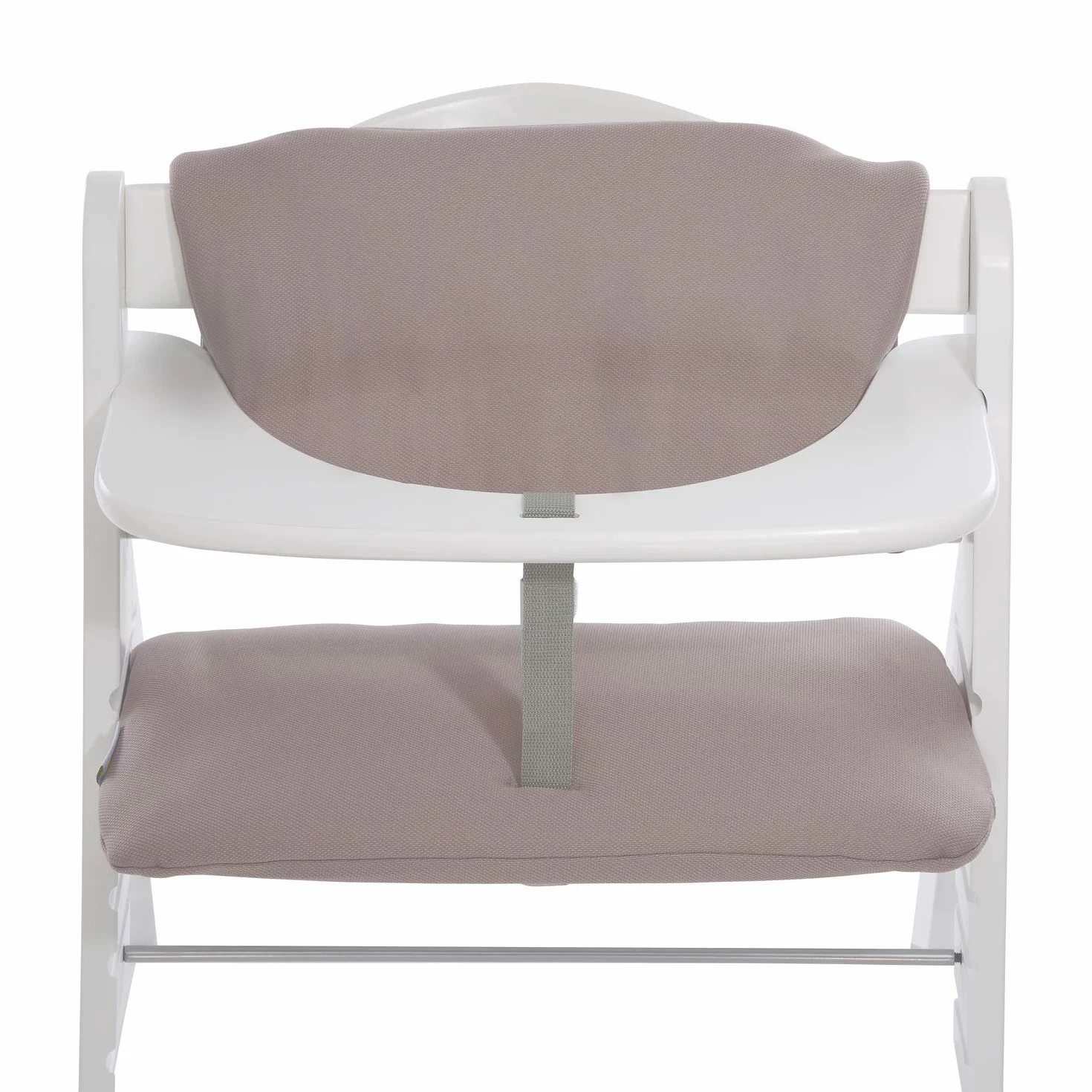 hauck Highchair Pad Deluxe, Beige – Cuscino per Bambini 6 – 36 Mesi - Compatibile con Seggiolone Pappa in Legno Alpha+, Beta+ e Arketa – Copriseduta Soffice a 2 Pezzi per Seduta e Schienale