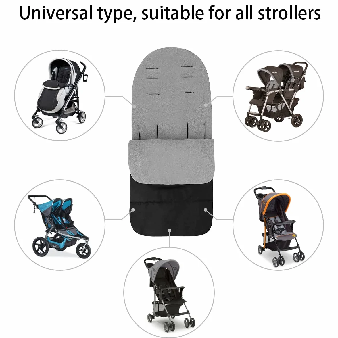 Sacco nanna invernale per neonati, universale, per passeggino Pushchair, Baby Sacco Nanna Termico Sacchi Termici Coperta per Passeggini Carrozzine Accessori