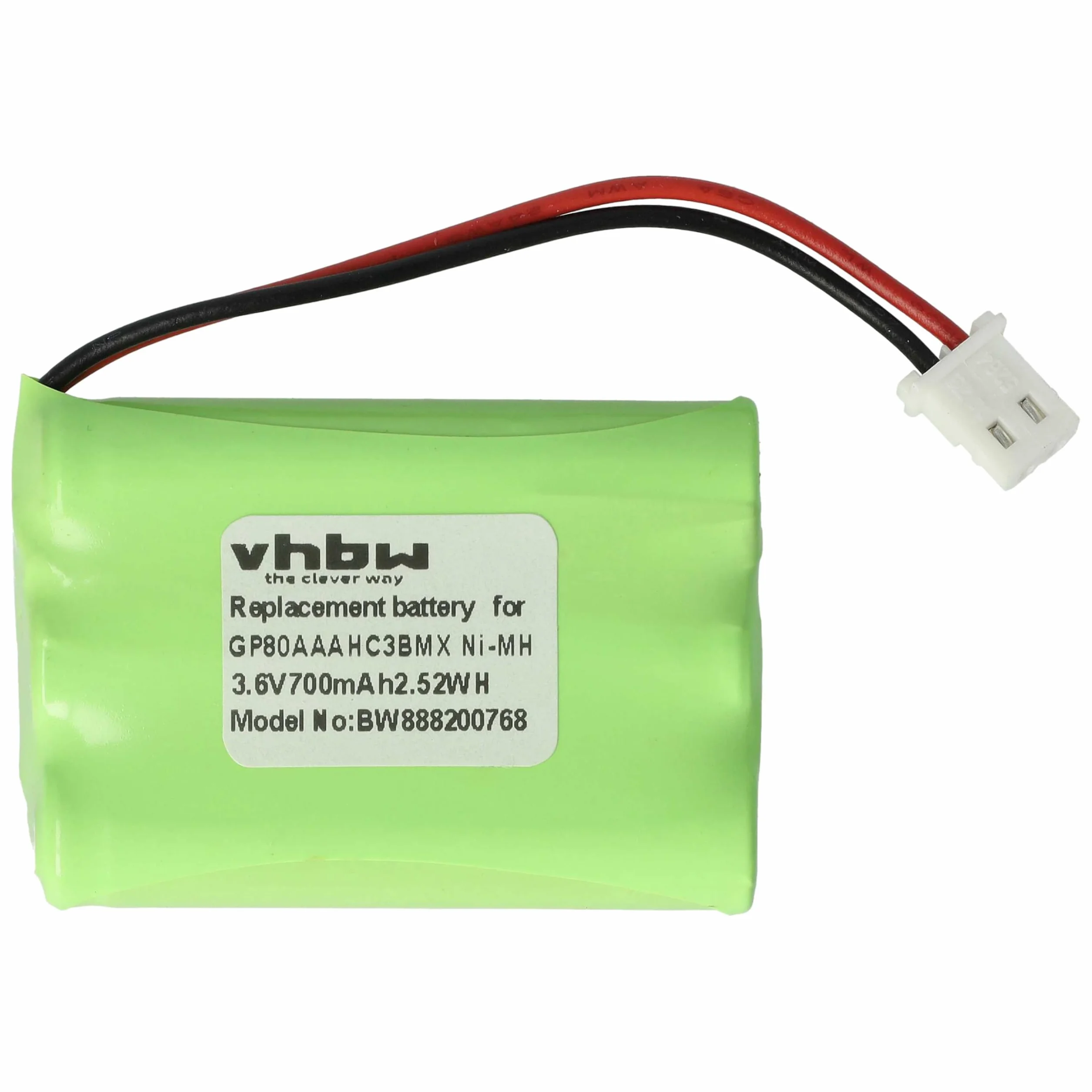 vhbw batteria sostituisce Motorola HRMR03, GP80AAAHC3BMX per babyphone (700mAh, 3,6V, NiMH)