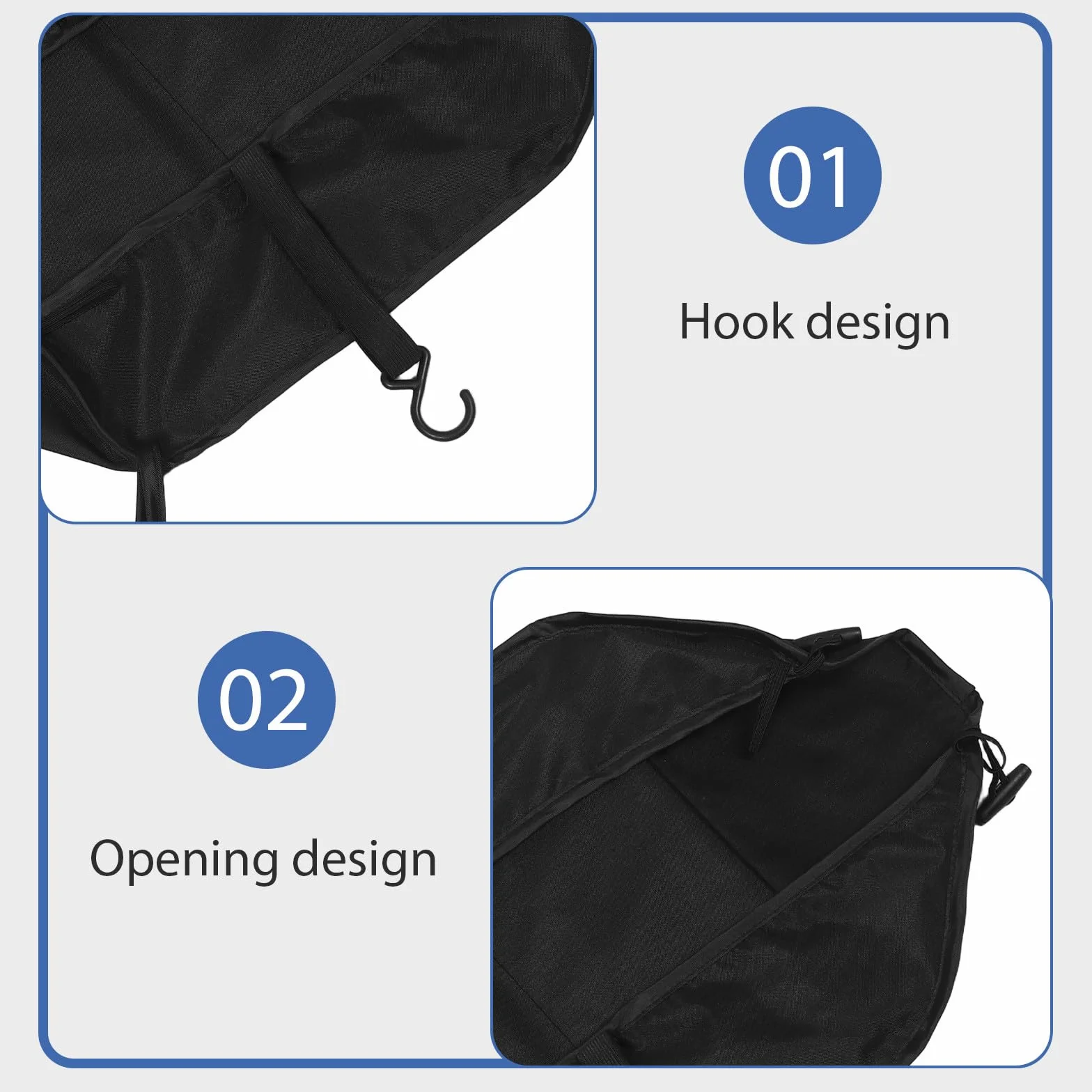 Gatuida Cestello portaoggetti universale per passeggino, accessorio per riporre il passeggino sotto la borsa, organizer facile da installare per accessori da viaggio e da esterno.