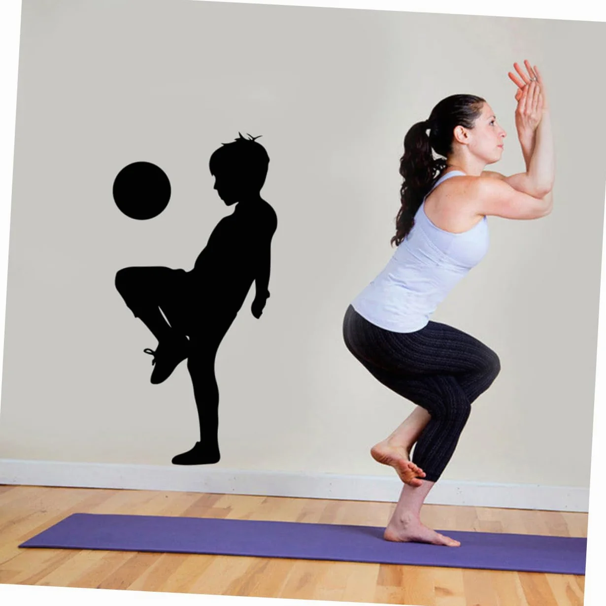 ARTIBETTER 3pezzi Adesivi Sportivi Per Stickers Decorativi Per Cameretta Facili Applicare e Rimuovere Design Accattivante Per