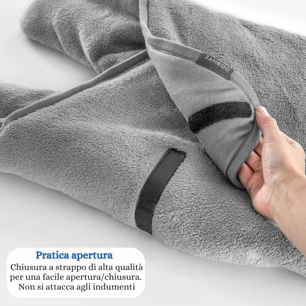 Zamboo Copertina Neonato Invernale con Piedini - Coperta Ovetto Neonato per Seggiolino Auto e Passeggino - Con Borsa - Grigio