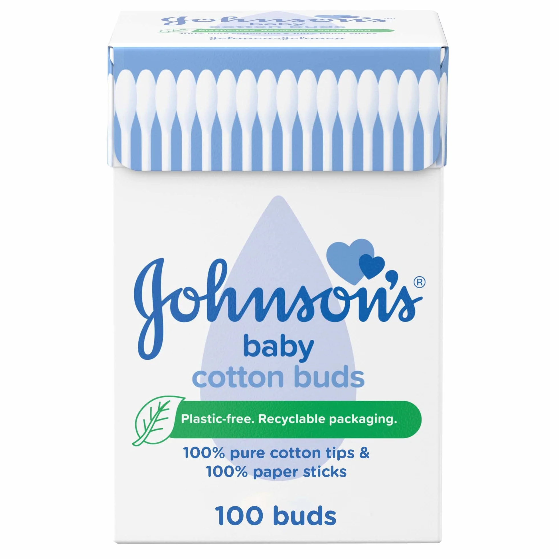 Johnson'S 62558 Bastoncini in cotone, Confezione da 200 pezzi
