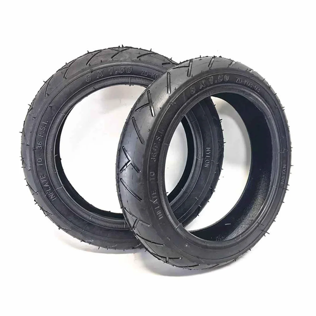 Pneumatico 8x1,50 Pollici per 8 Pollici per Passeggino/Carrello/Scooter Elettrico Pneumatico Installazione Semplice, Pneumatici Interni Ed Esterni Ispessiti con Piede di Porco