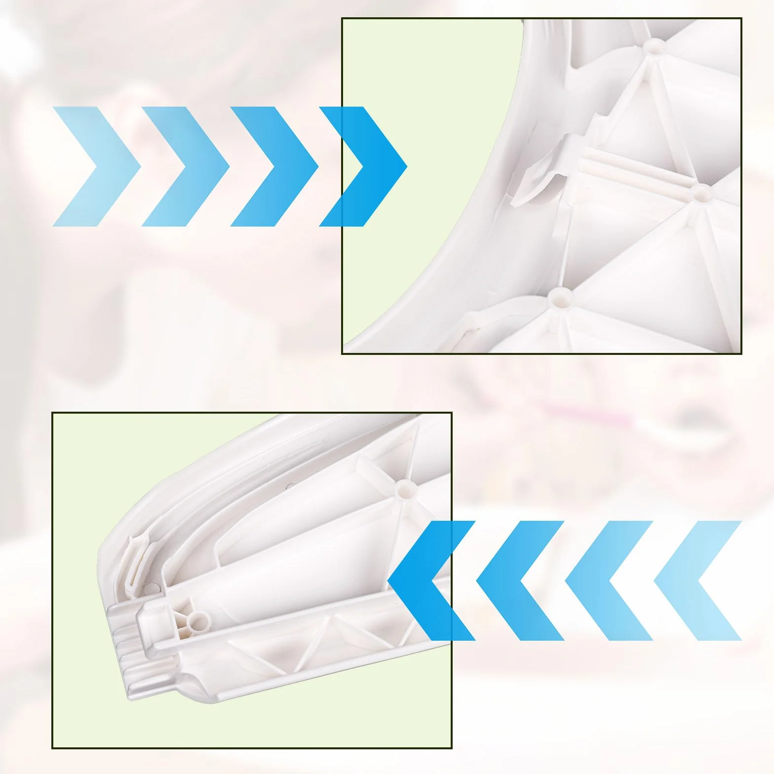 Vassoio Compatibile con Sedia Stokke Tripp Trapp, Vassoio per Tripp Trapp Accessori per Seggiolone per bambini 6-36 Mesi (Bianco)