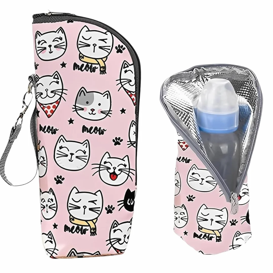 1 Pezzo Porta Biberon Termico Borsa Termica per Biberon - Porta Biberon Portatile con Strato Isolante - Per Scorta Latte, Acqua e Viaggi