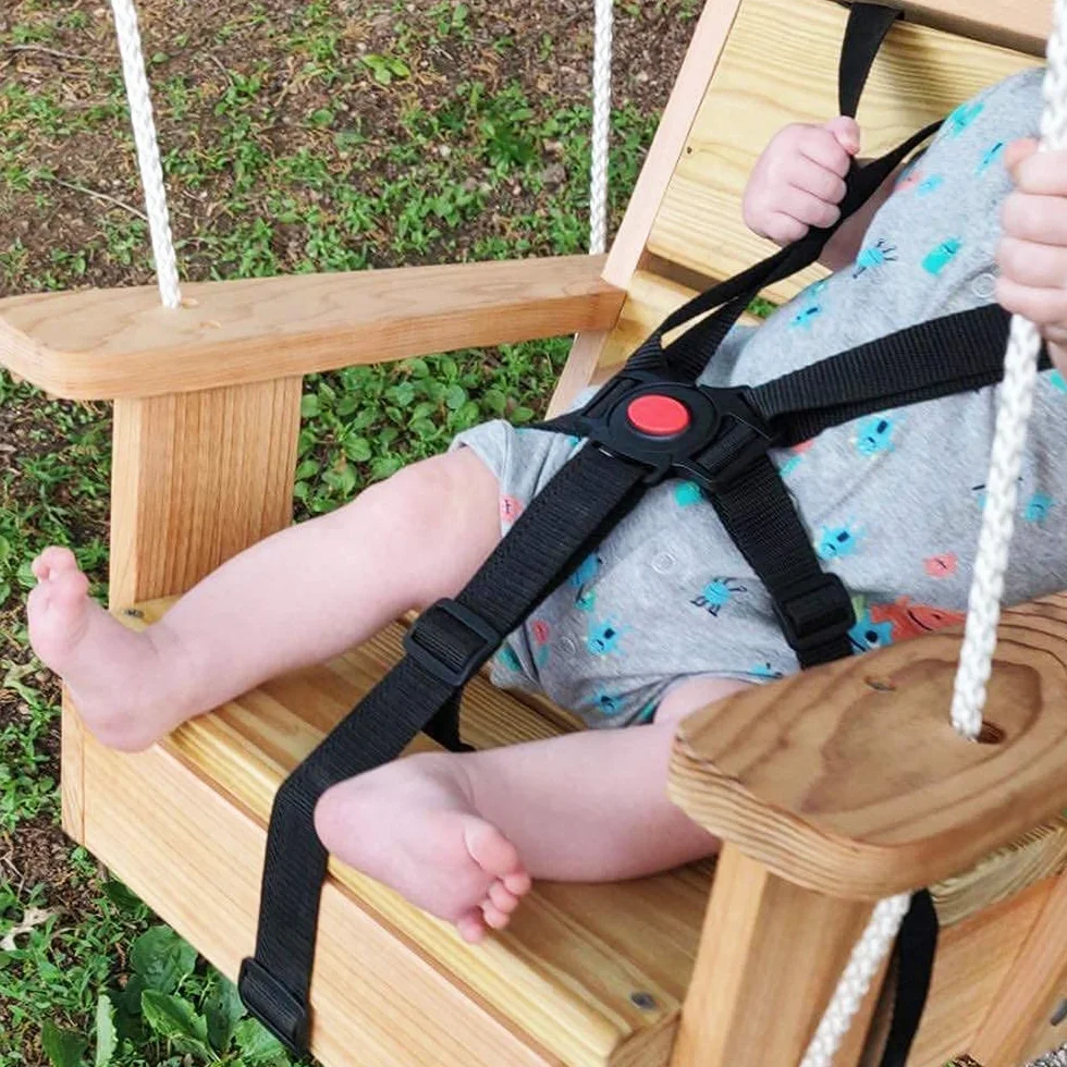 Jolik Imbracatura Per Seggiolone 5 Punti - Cintura di Sicurezza Universale e Regolabile Per Bambini - Per Carrozzina, Passeggino (Nero)