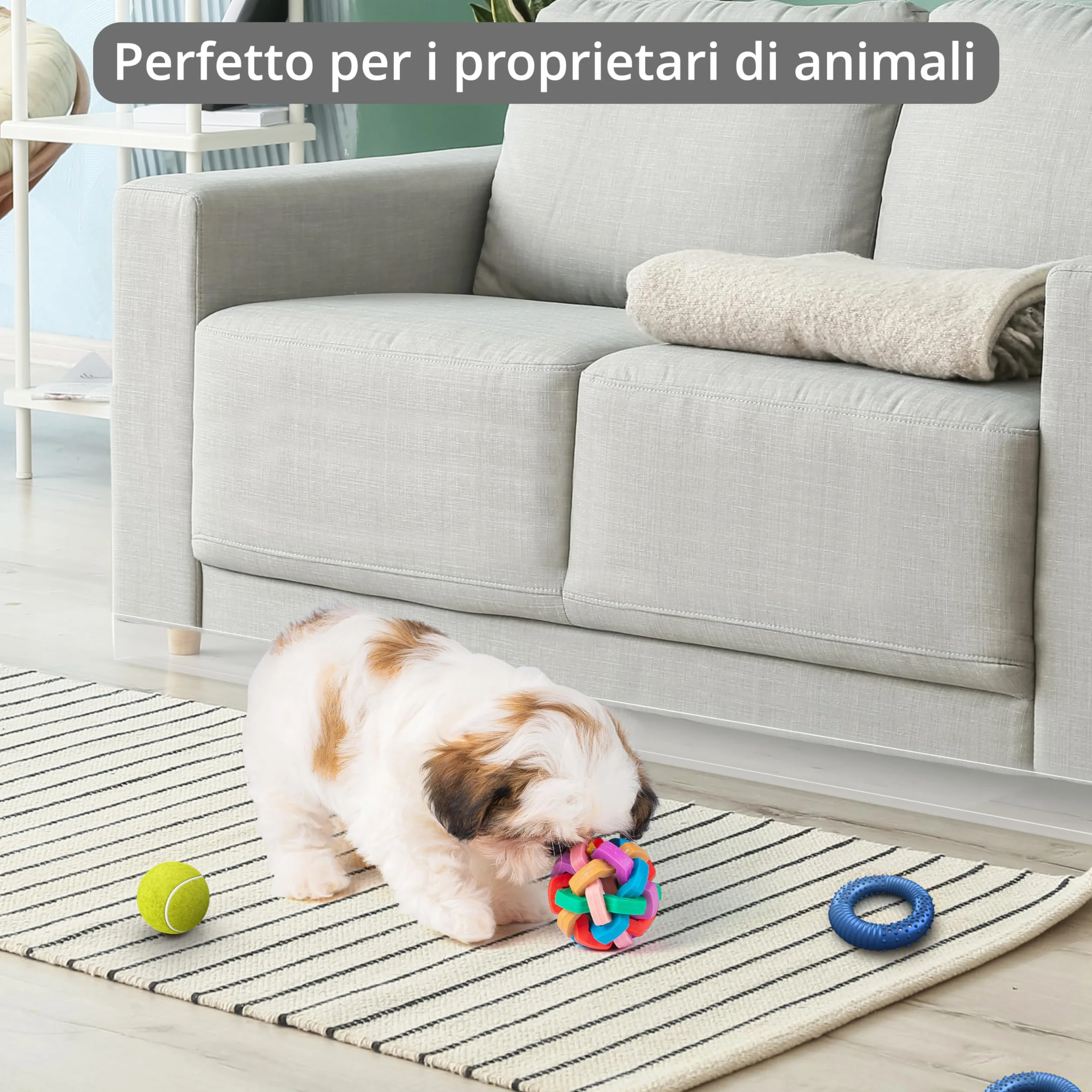 Paracolpi Barriera Letto per Giocattoli [Confezione da 8] - Blocca sotto Divano Trasparenti Adesivi Anche per Letto, Divano, Armadio, Comò, Cucina - Barriera Divano Anti Polvere e Animali