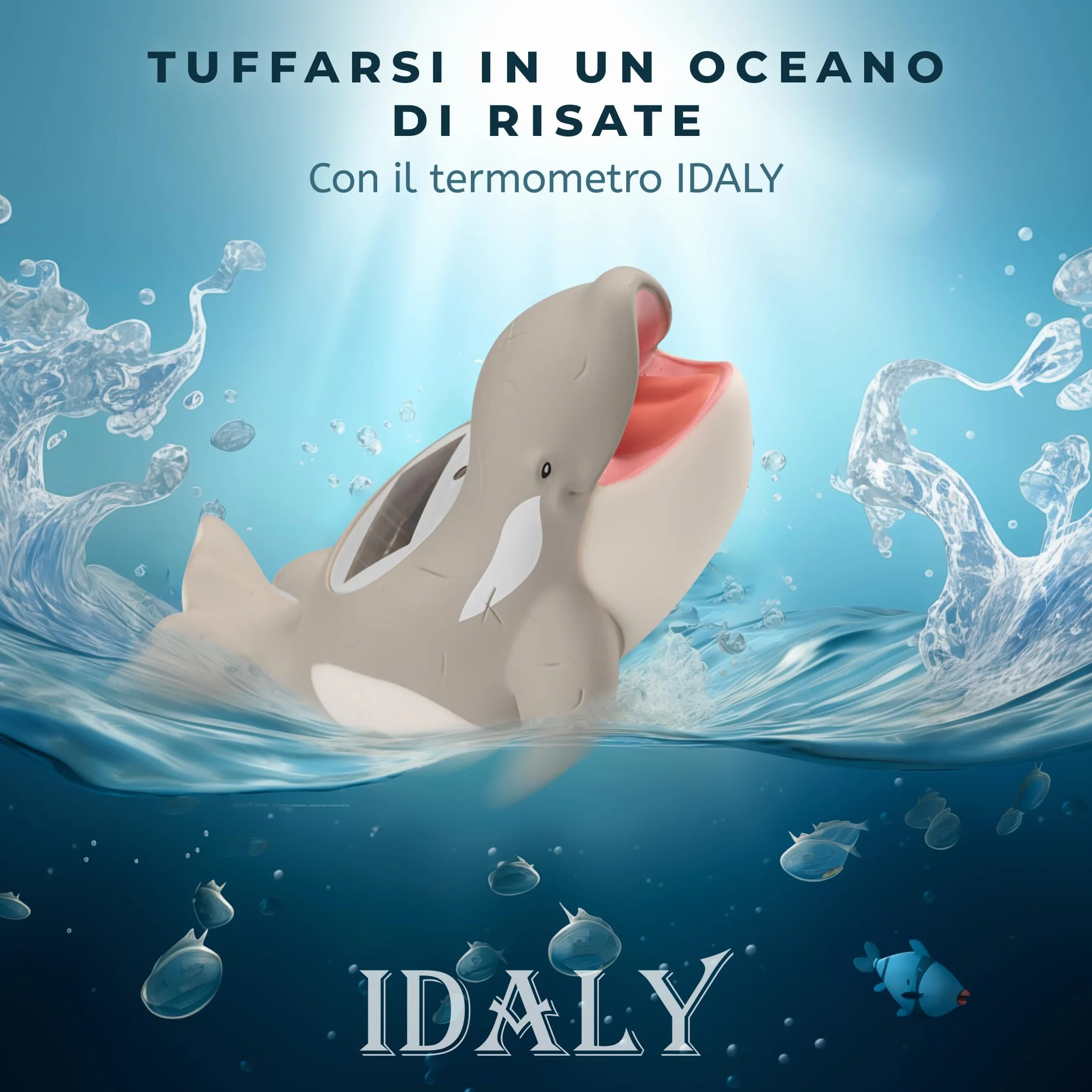 Termometro Bagnetto Neonati ℃/℉ Termometro Bagno Per Acqua Neonato, Galleggiante, Allarme LED, Display, LCD, Lettura Digitale Temperatura dell'Acqua & della Stanza, Regalo Bambini E Bambine (GRIGIO)