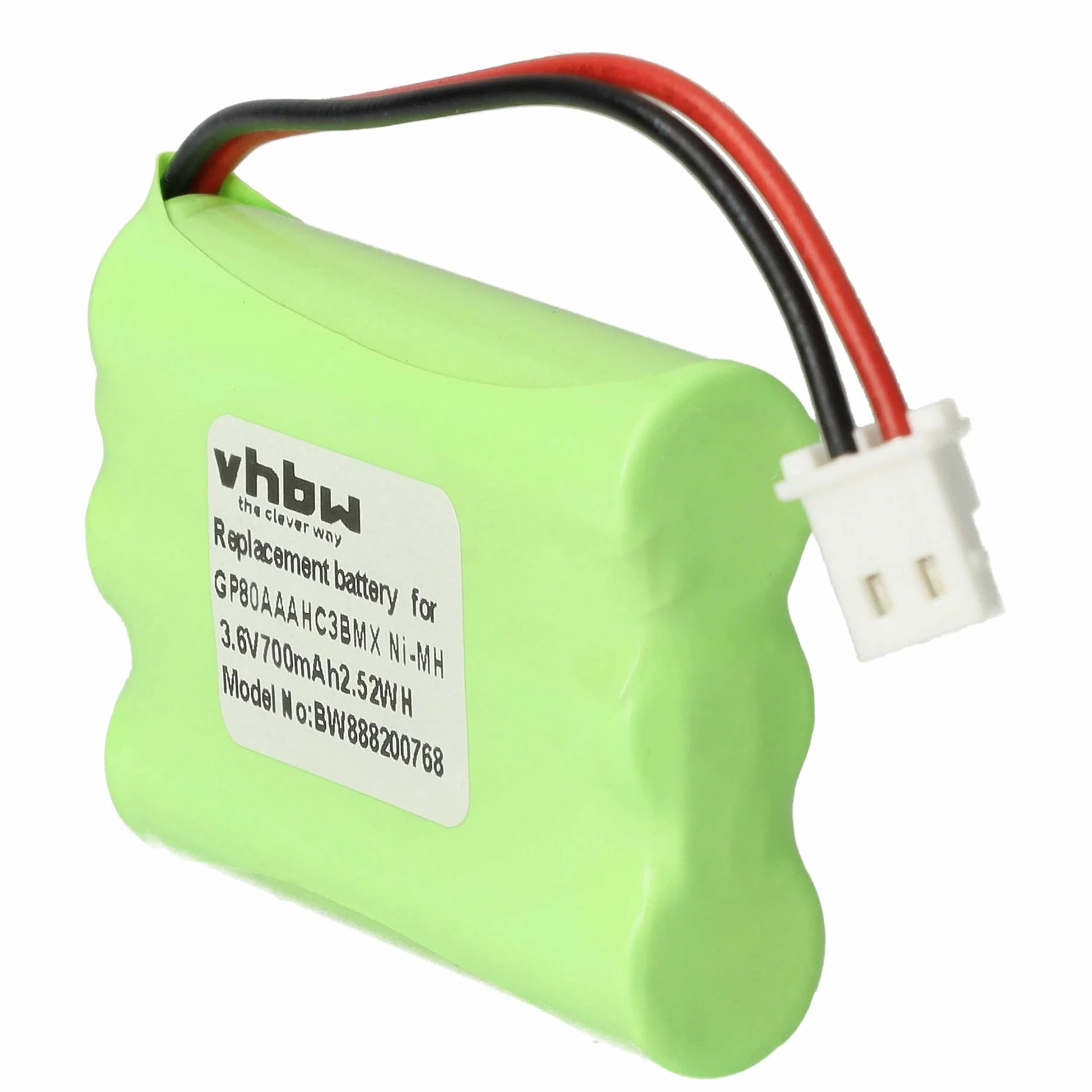 vhbw batteria compatibile con Motorola MBP481, MBP482, MBP483 babyphone (700mAh, 3,6V, NiMH)