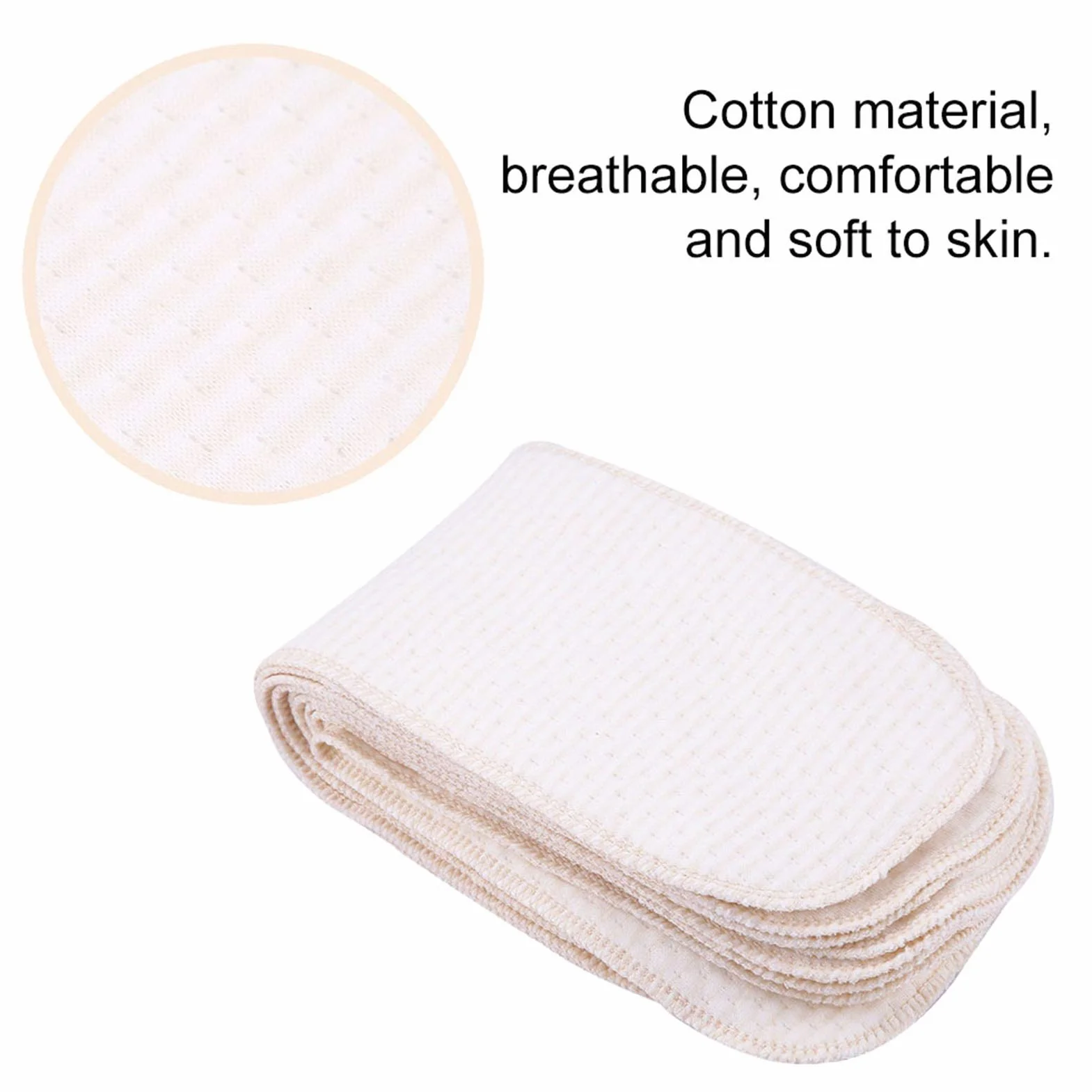 Pannolino di Stoffa, Lavabile Riutilizzabile con Inserto, Pannolino Cotone 10 Pezzi for Neonati Bambini Estate Giorni Caldi